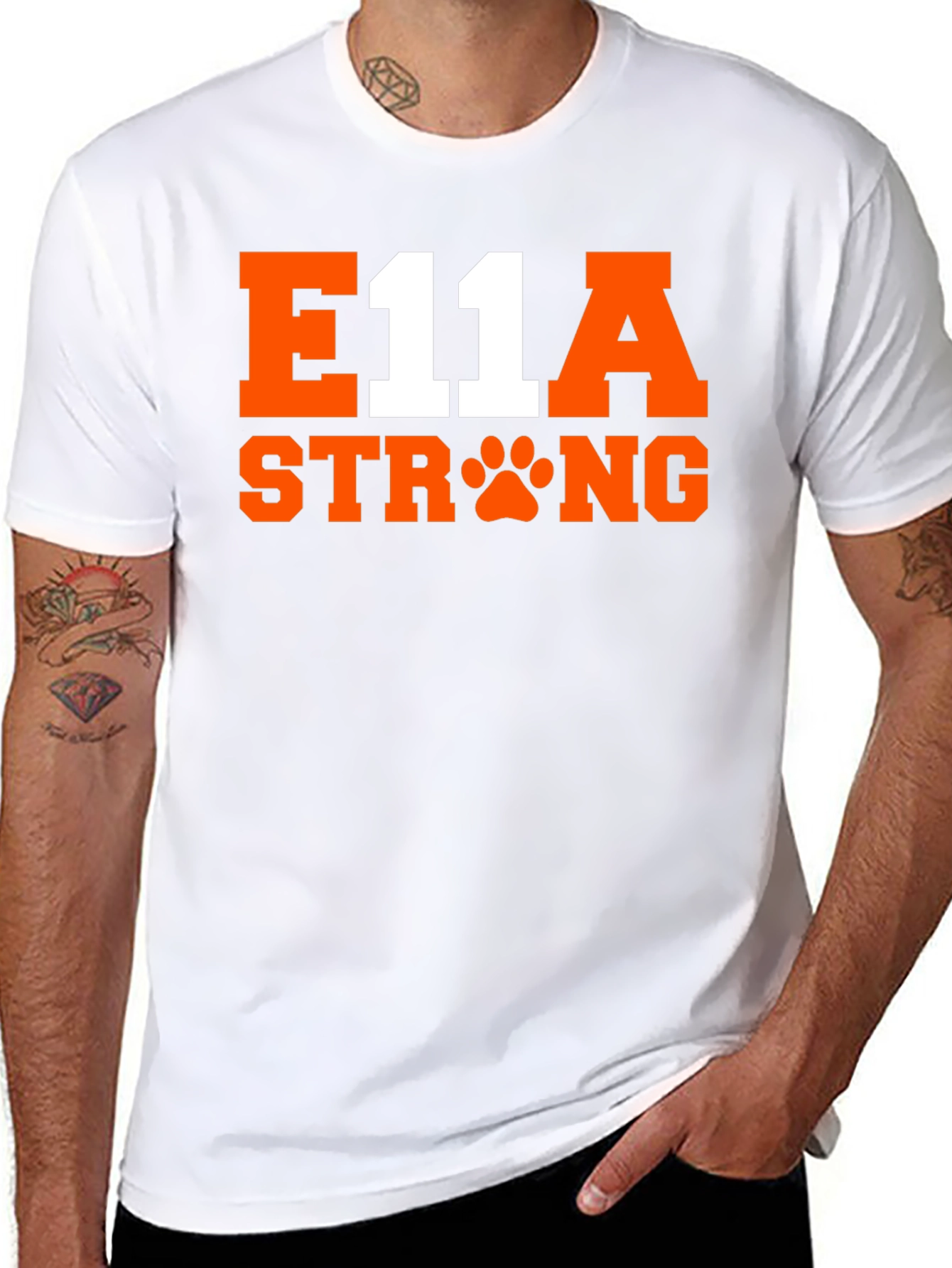 E11A Strong Graphic Tee - Black Unisex Shirt