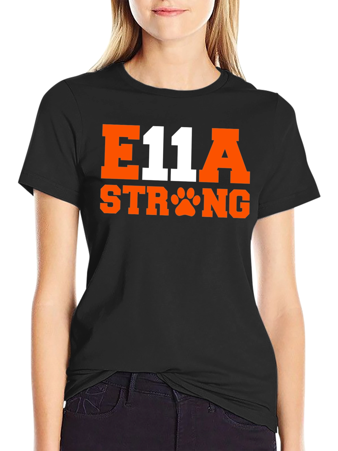 E11A Strong Graphic Tee - Black Unisex Shirt