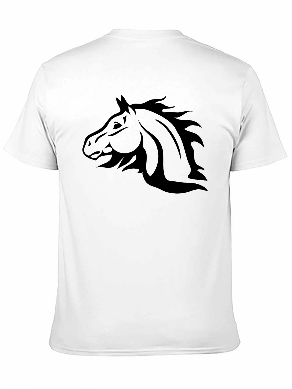 Black Horse Graphic Tee - Stylish Mens T-Shirt