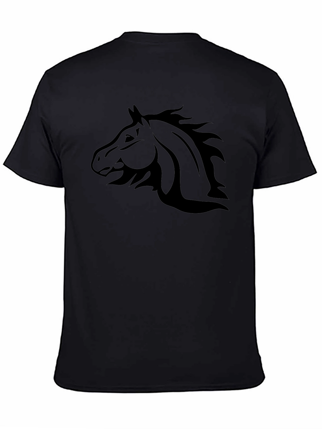 Black Horse Graphic Tee - Stylish Mens T-Shirt