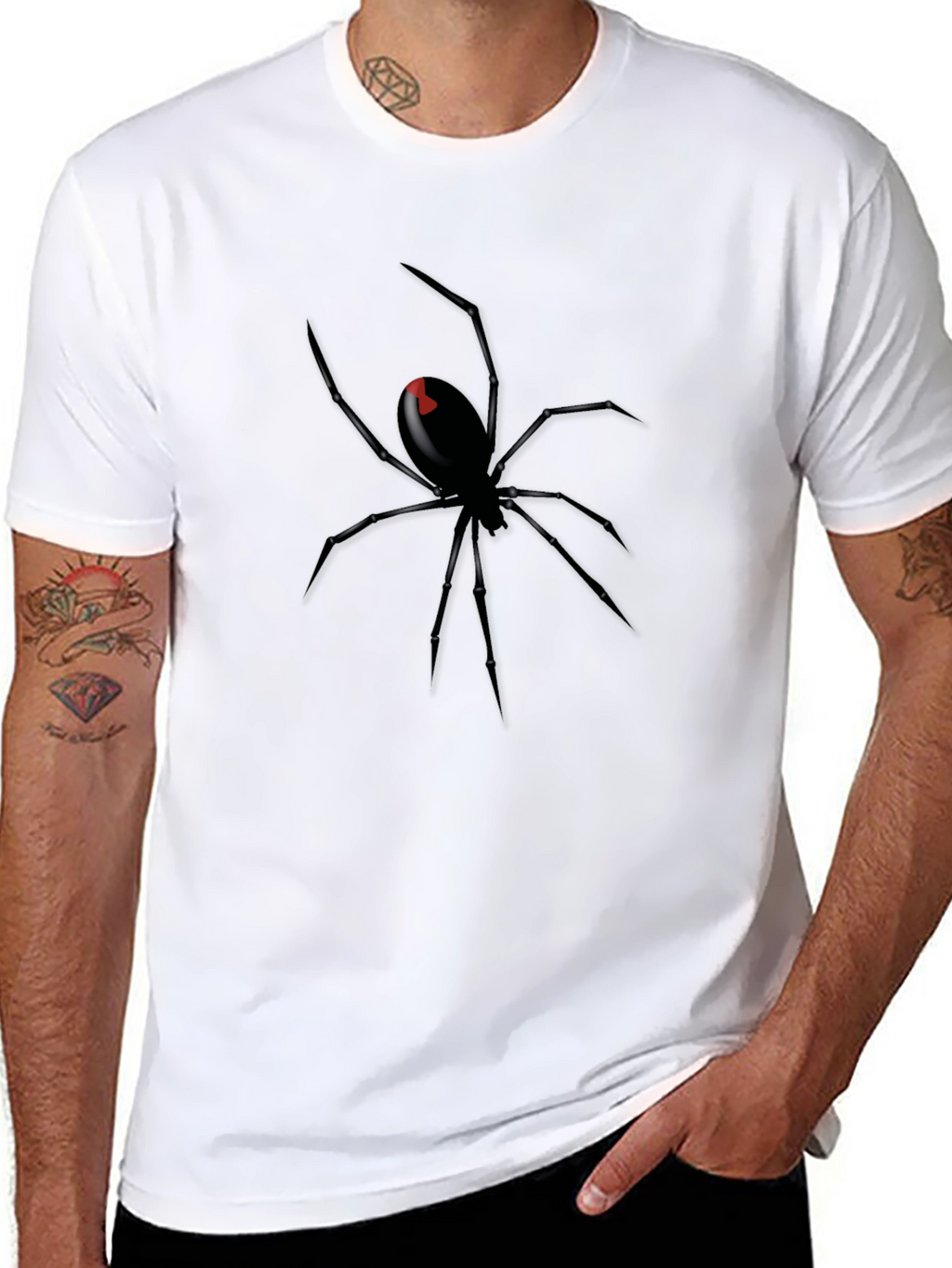 Black Widow Spider Graphic T-Shirt