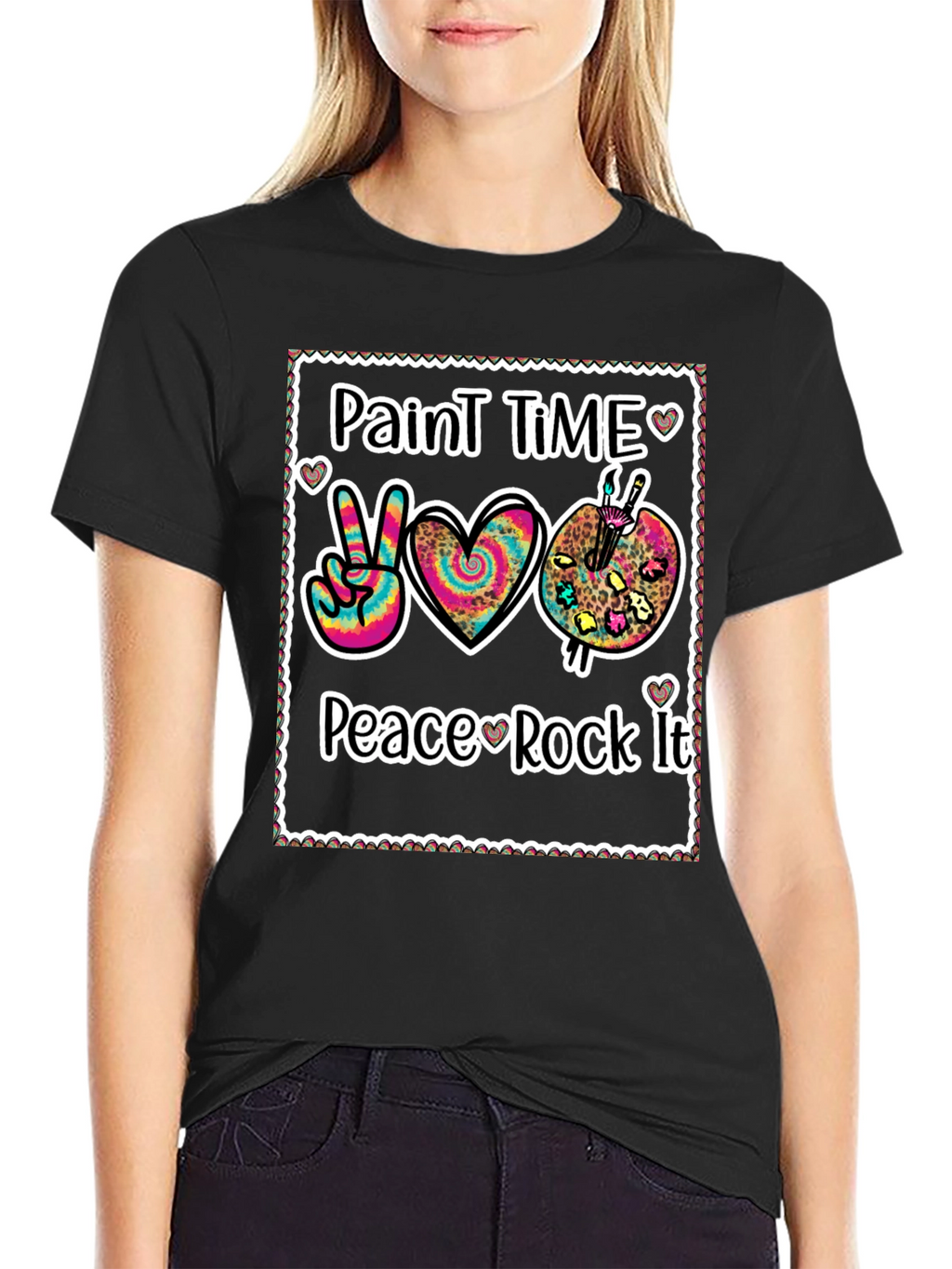 Paint Time Peace Rock It T-Shirt