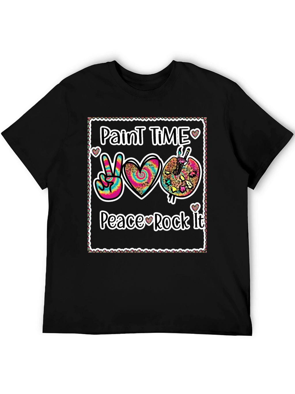 Paint Time Peace Rock It T-Shirt