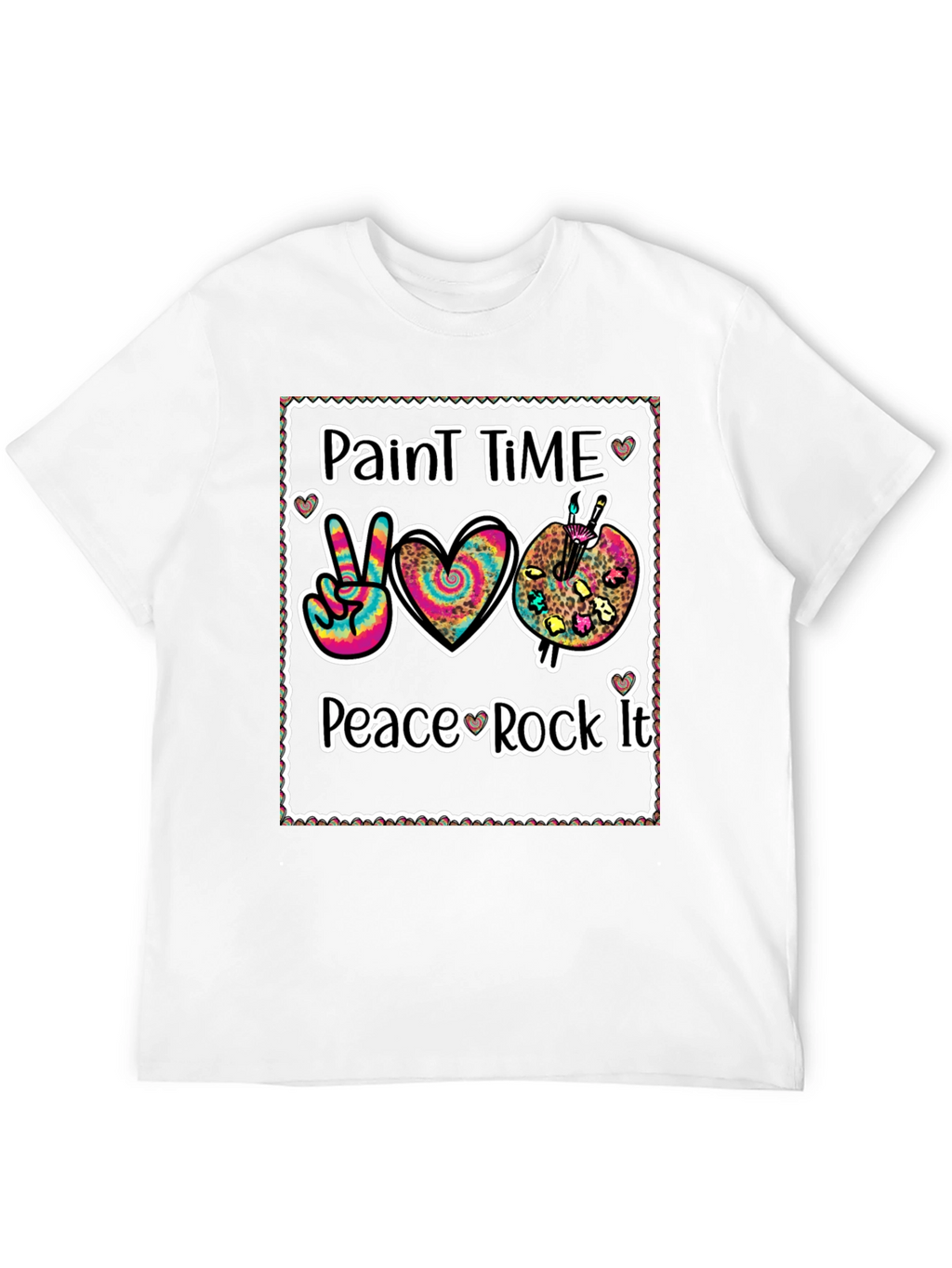Paint Time Peace Rock It T-Shirt
