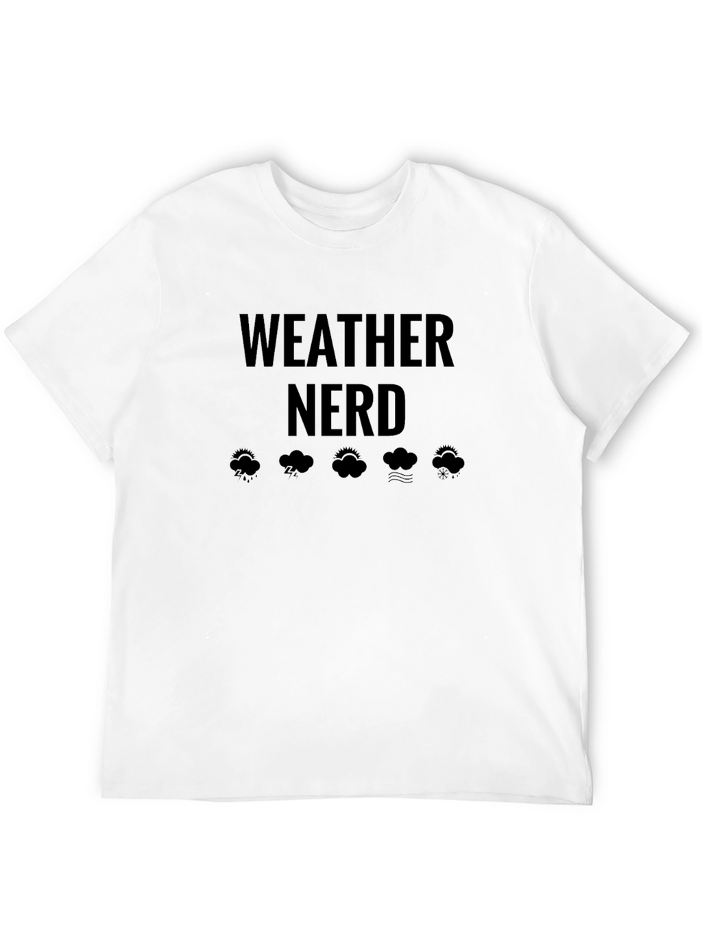 Weather Nerd Black T-Shirt for Meteorology Lovers