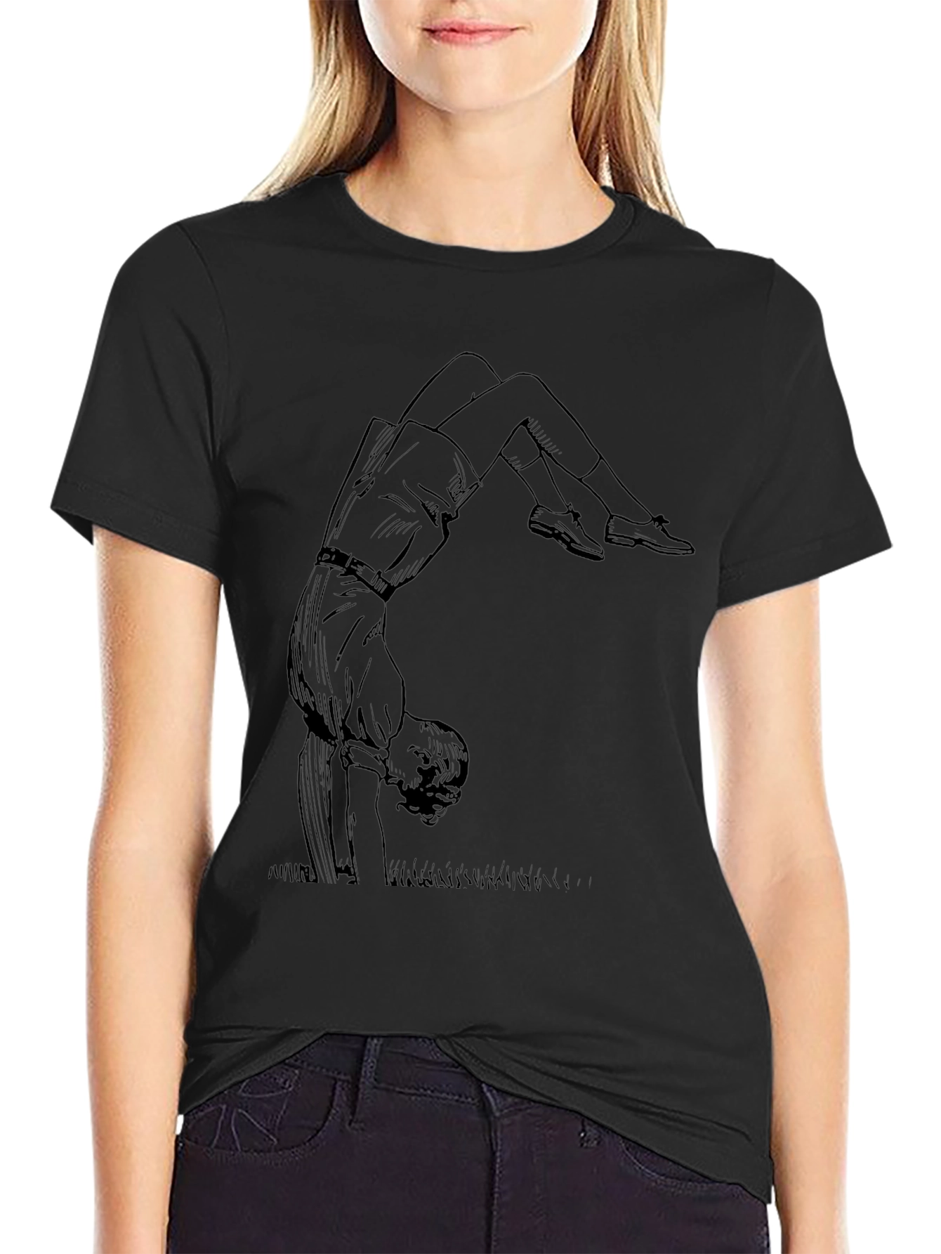 Retro Handstand Graphic T-Shirt