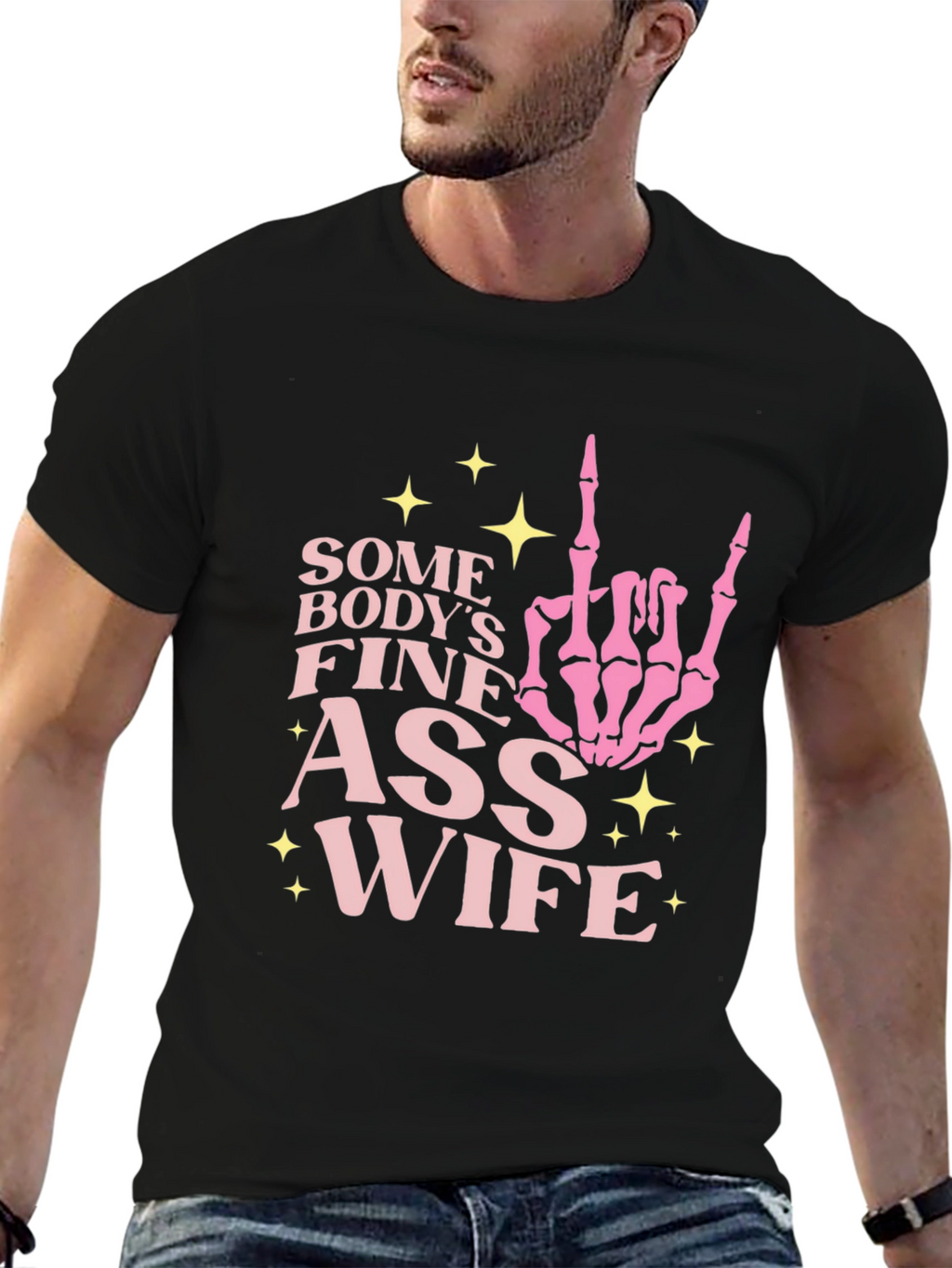 Funny Skeleton Hand Wife T-Shirt