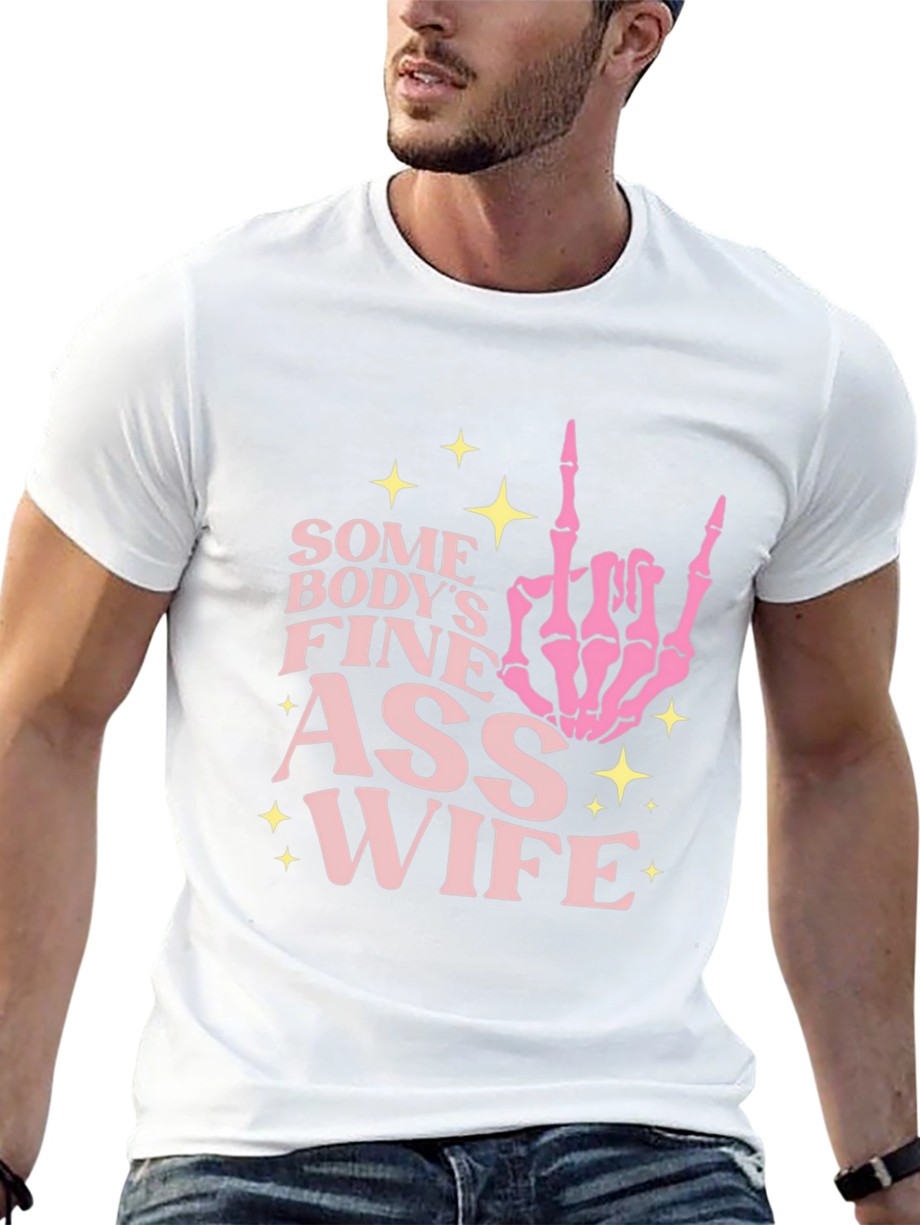 Funny Skeleton Hand Wife T-Shirt
