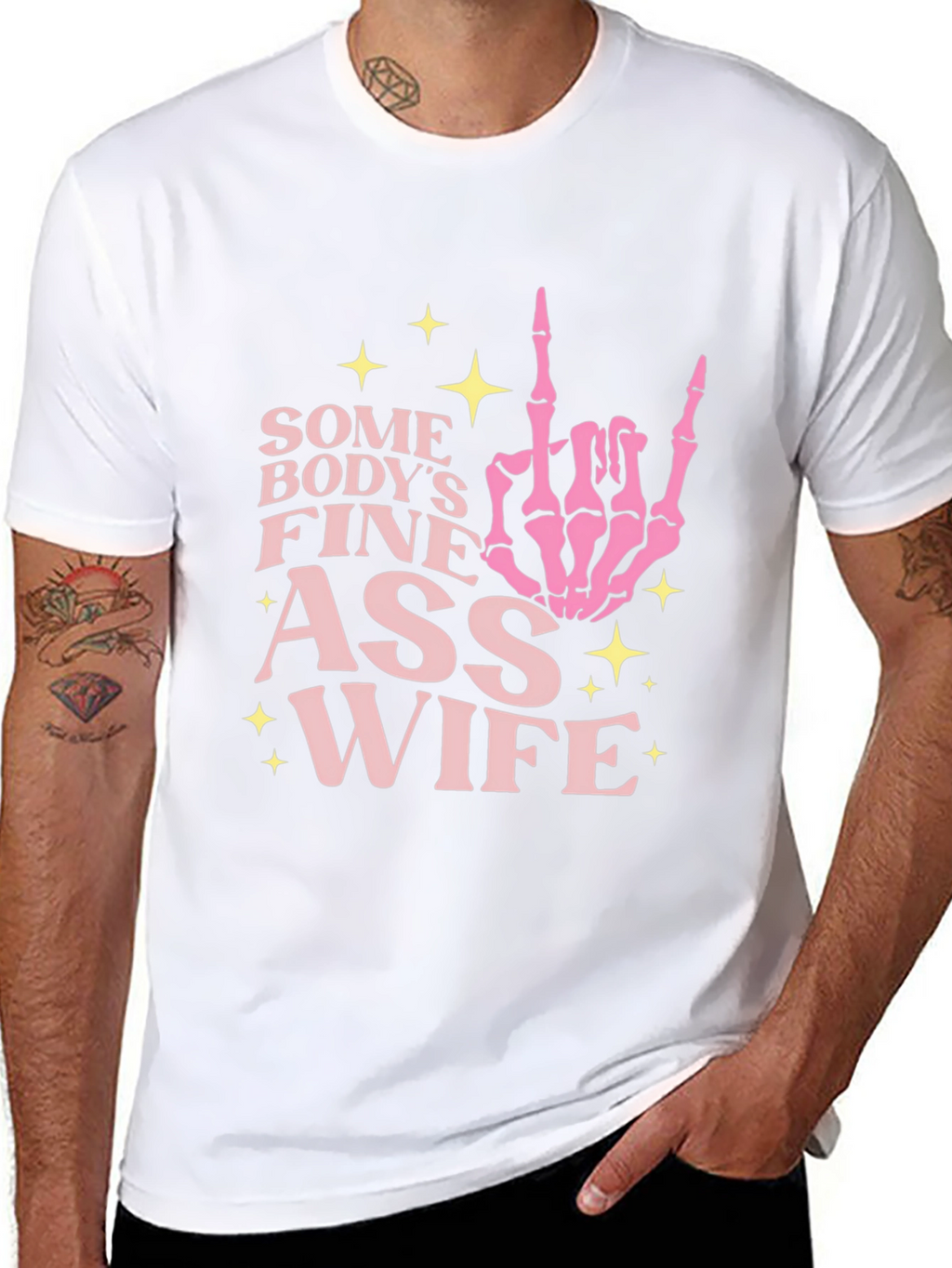 Funny Skeleton Hand Wife T-Shirt