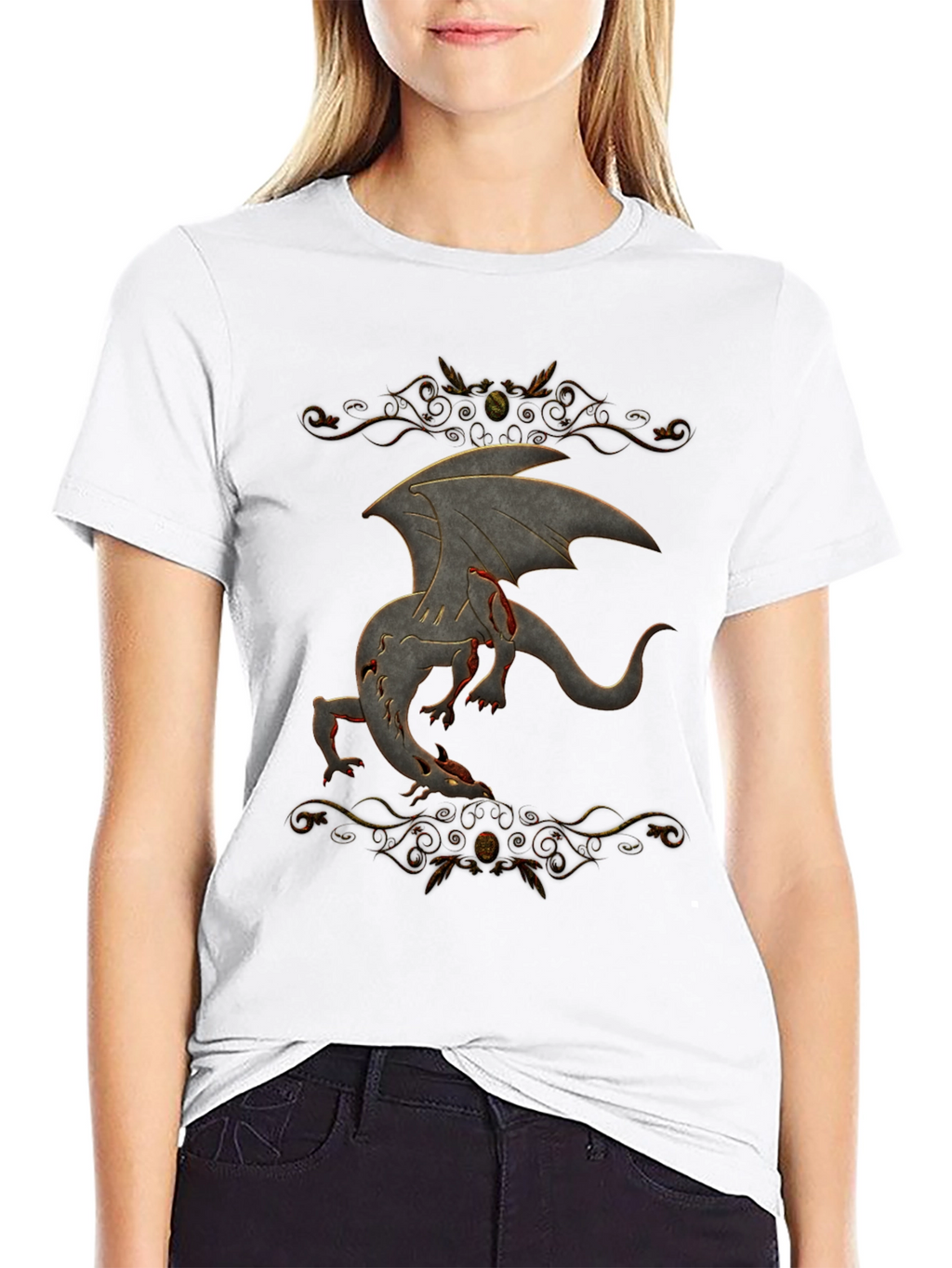 Dragon Graphic Tee - Fantasy Style Shirt