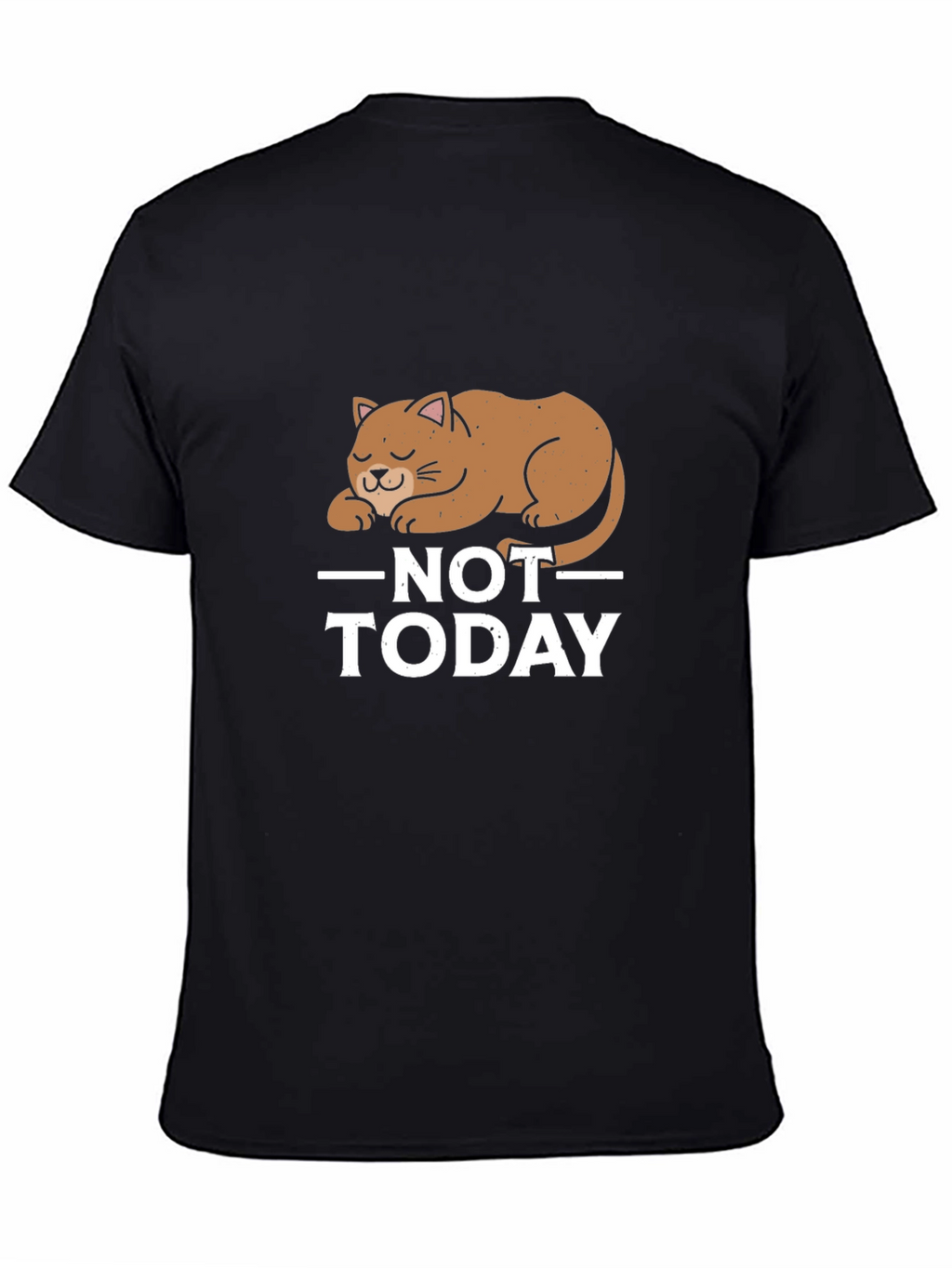 Not Today Cat Graphic T-Shirt