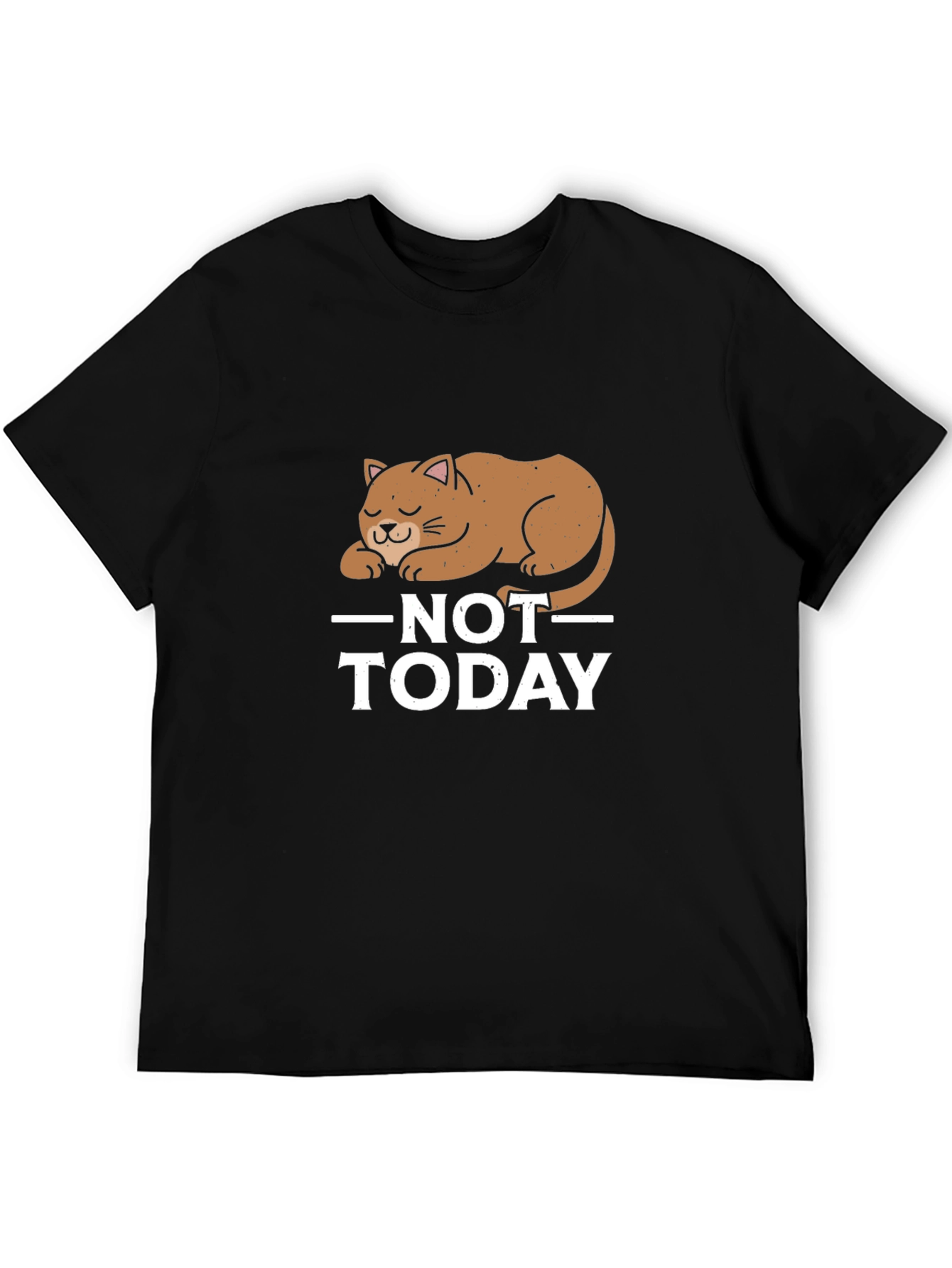 Not Today Cat Graphic T-Shirt