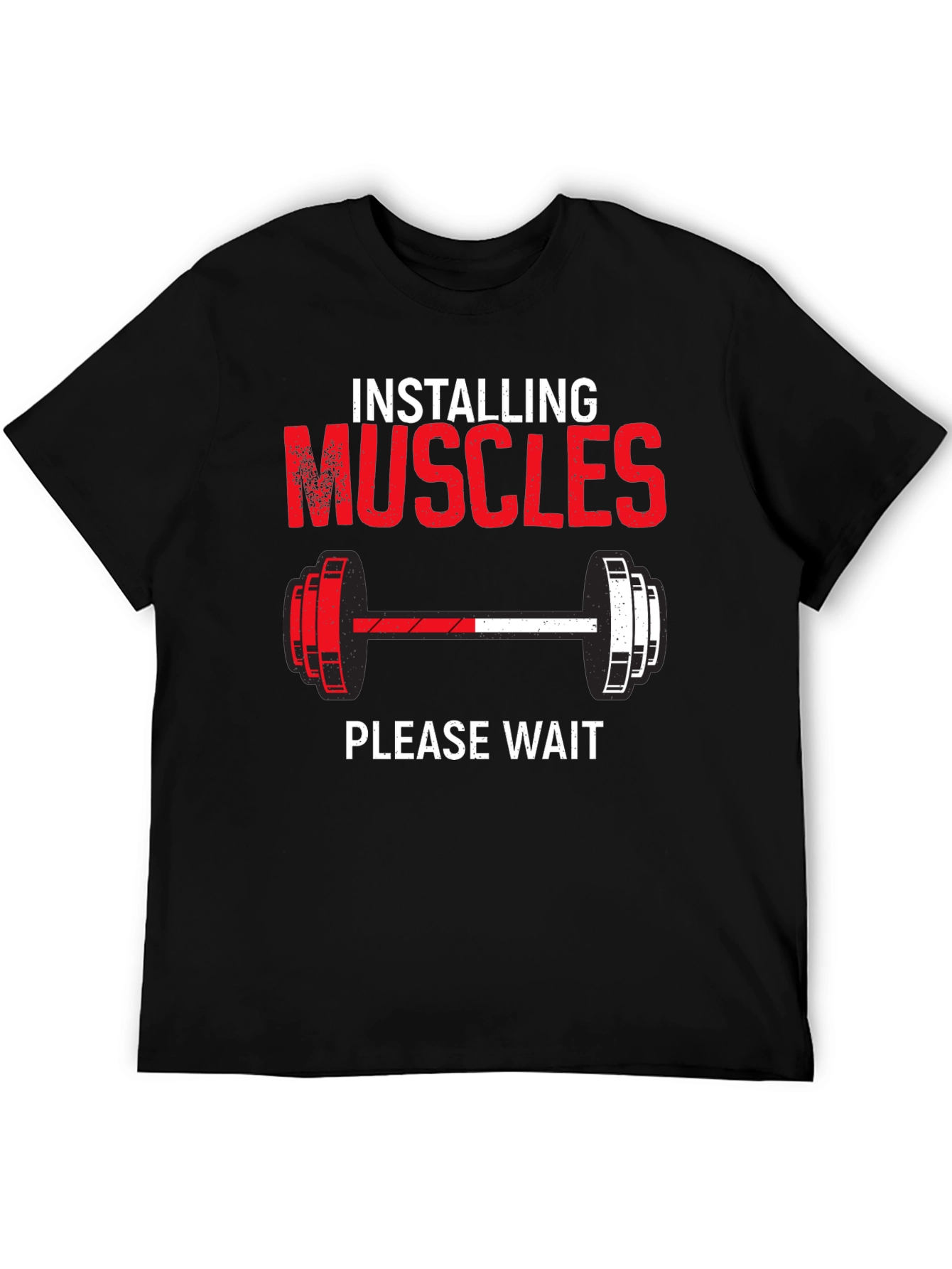 Installing Muscles Funny Gym Workout T-Shirt