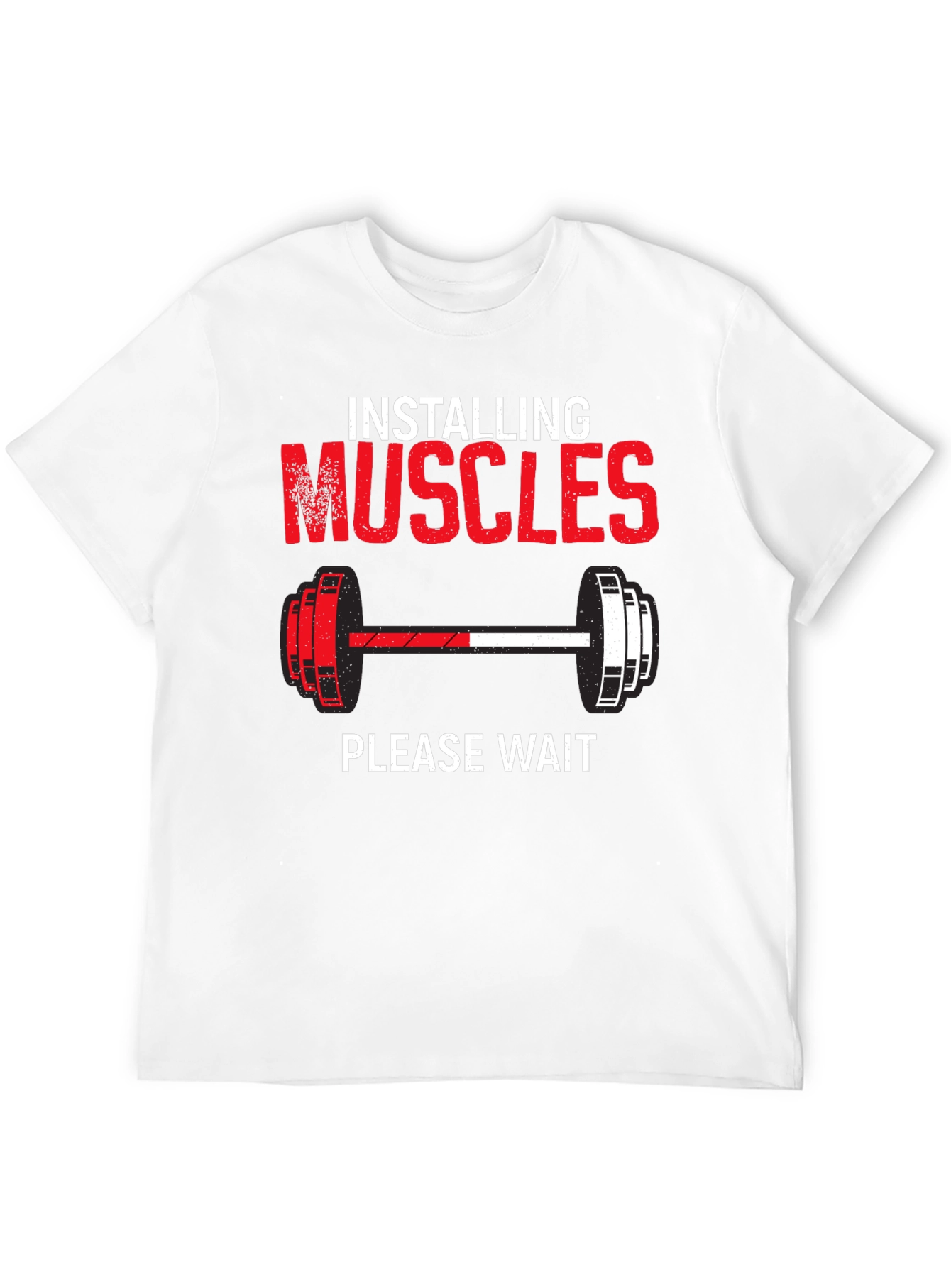 Installing Muscles Funny Gym Workout T-Shirt