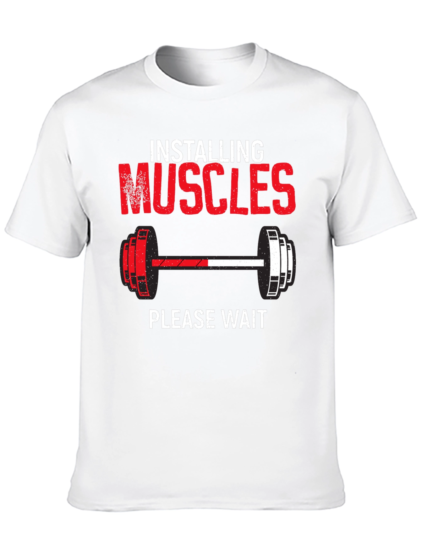 Installing Muscles Funny Gym Workout T-Shirt