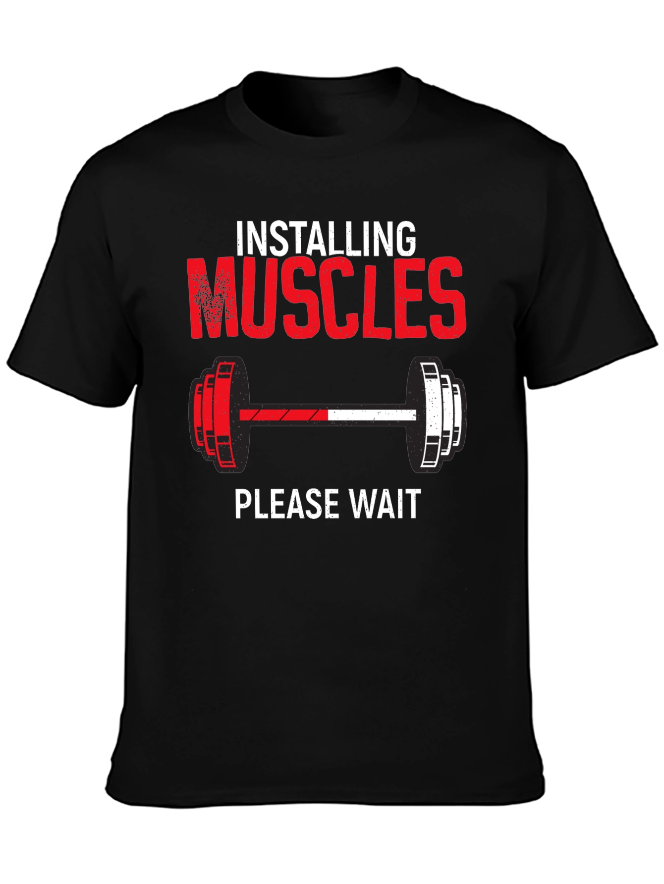 Installing Muscles Funny Gym Workout T-Shirt
