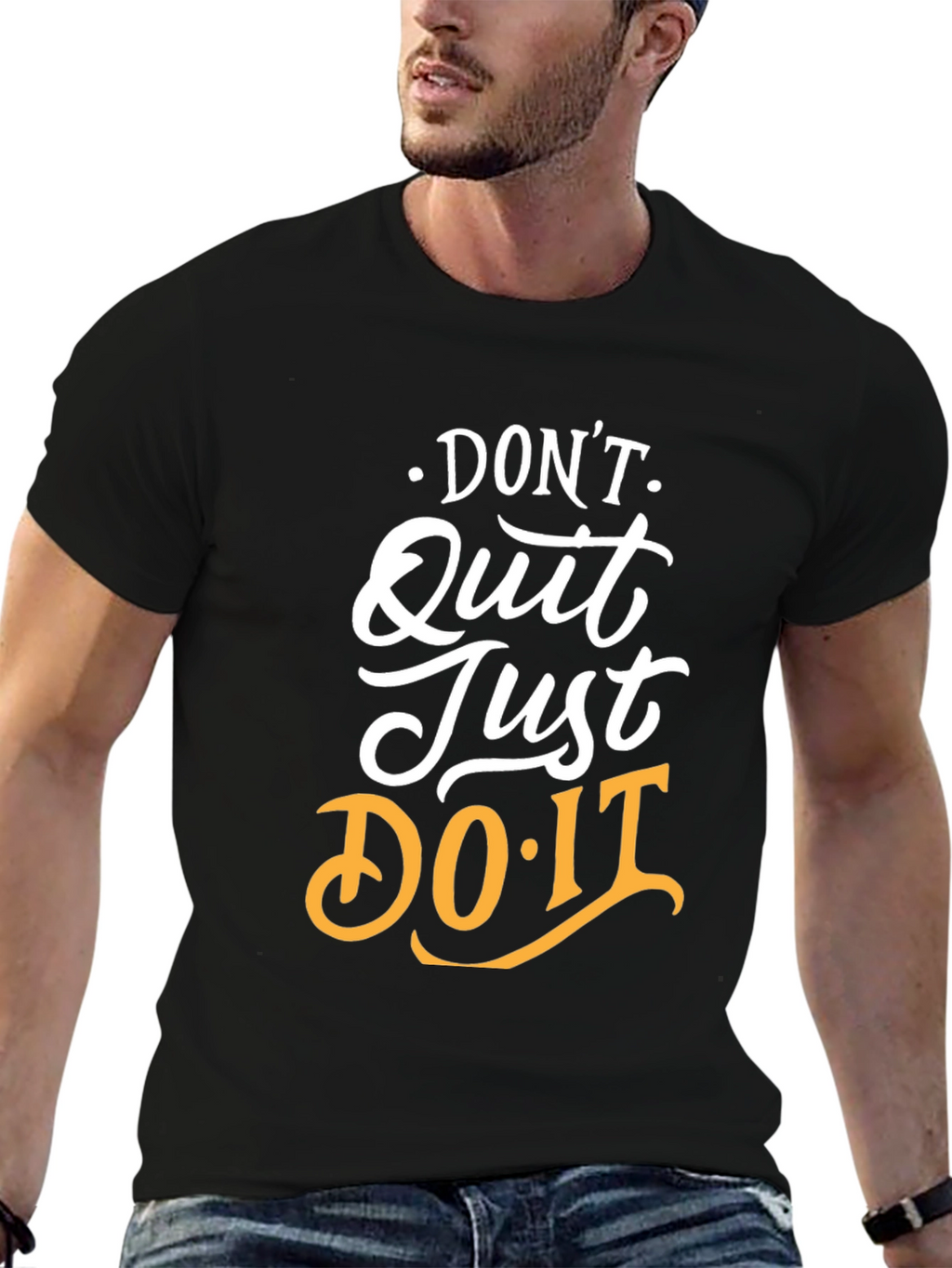 Motivational Graphic Tee: Dont Quit Just Do It!