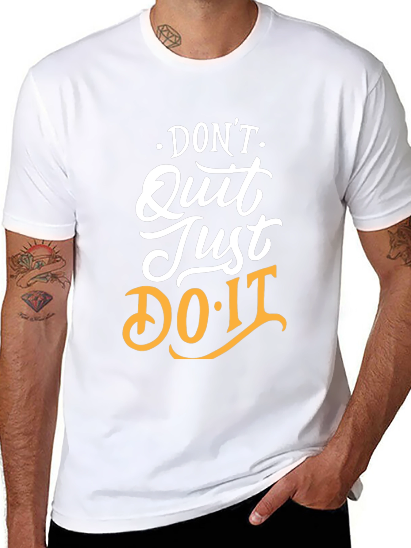 Motivational Graphic Tee: Dont Quit Just Do It!