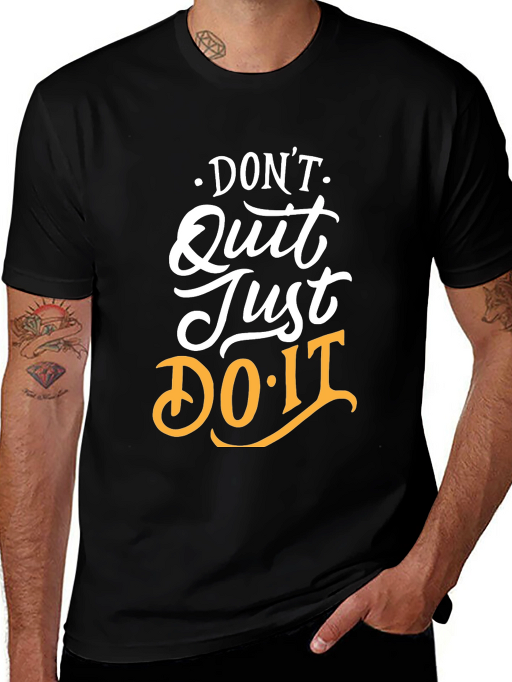Motivational Graphic Tee: Dont Quit Just Do It!