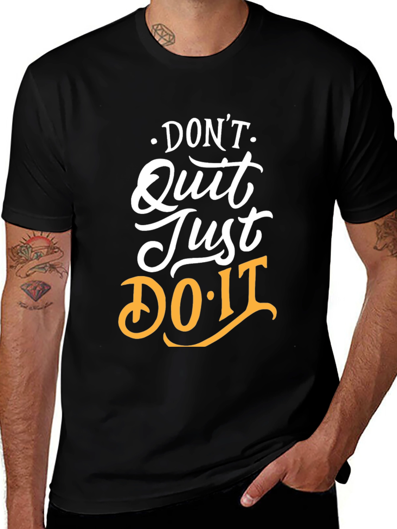Motivational Graphic Tee: Dont Quit Just Do It!