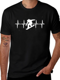Snowboard Heartbeat Graphic Tee