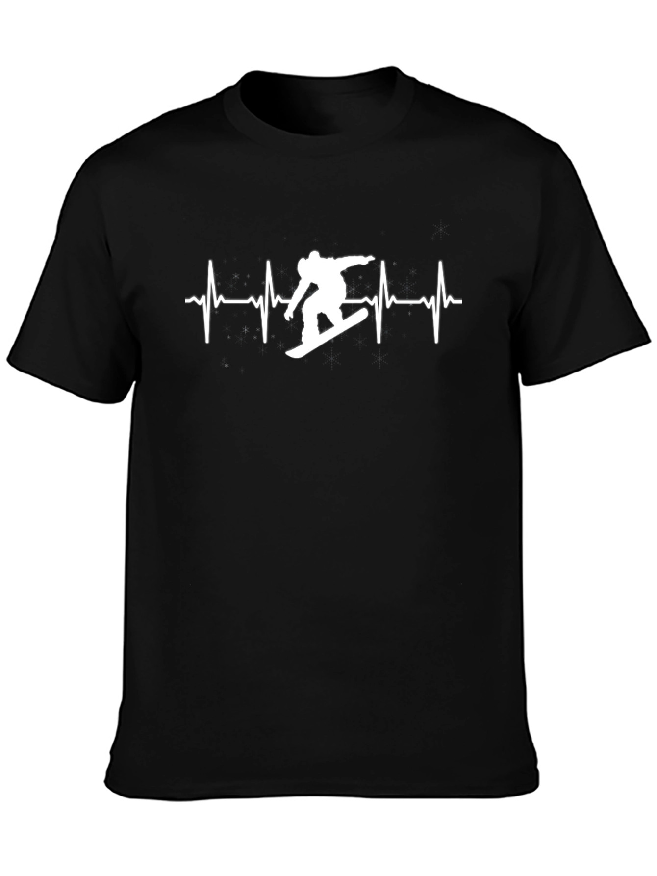 Snowboard Heartbeat Graphic Tee
