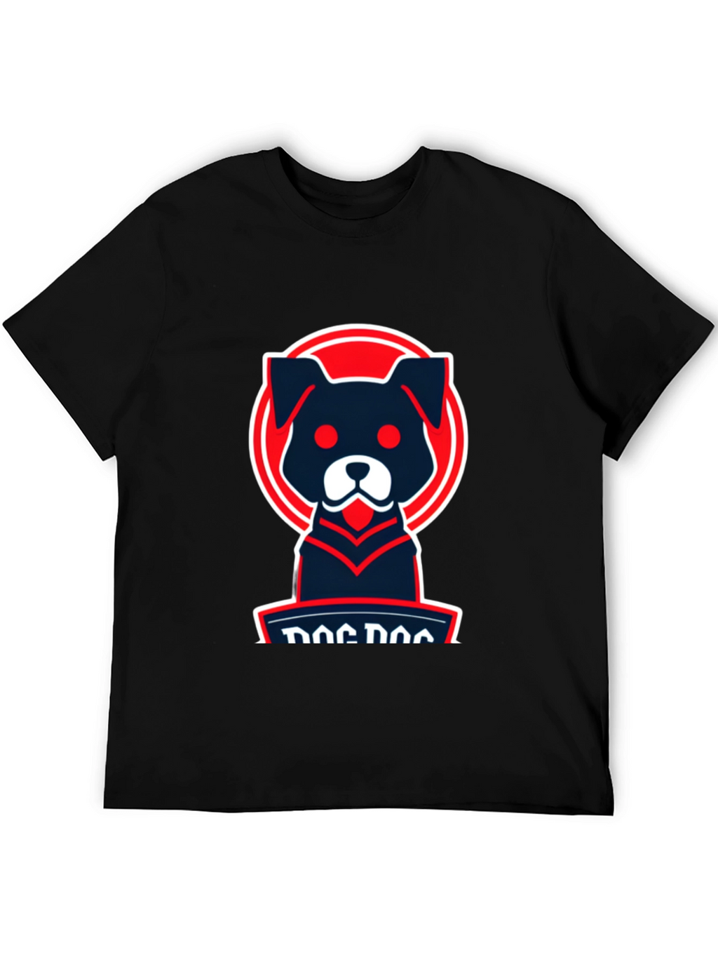 Dog Logo Graphic Tee - Cool Casual Style