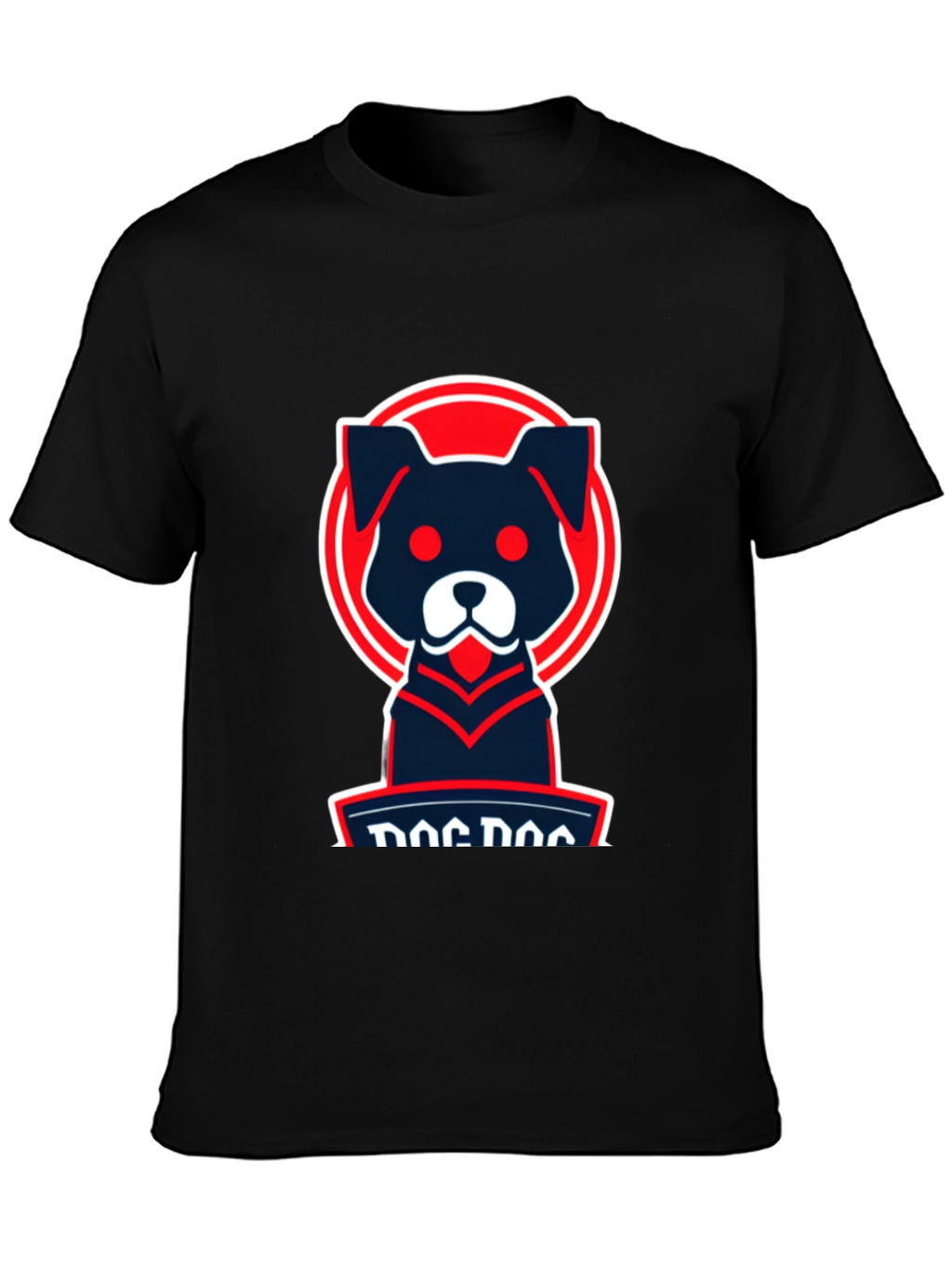 Dog Logo Graphic Tee - Cool Casual Style