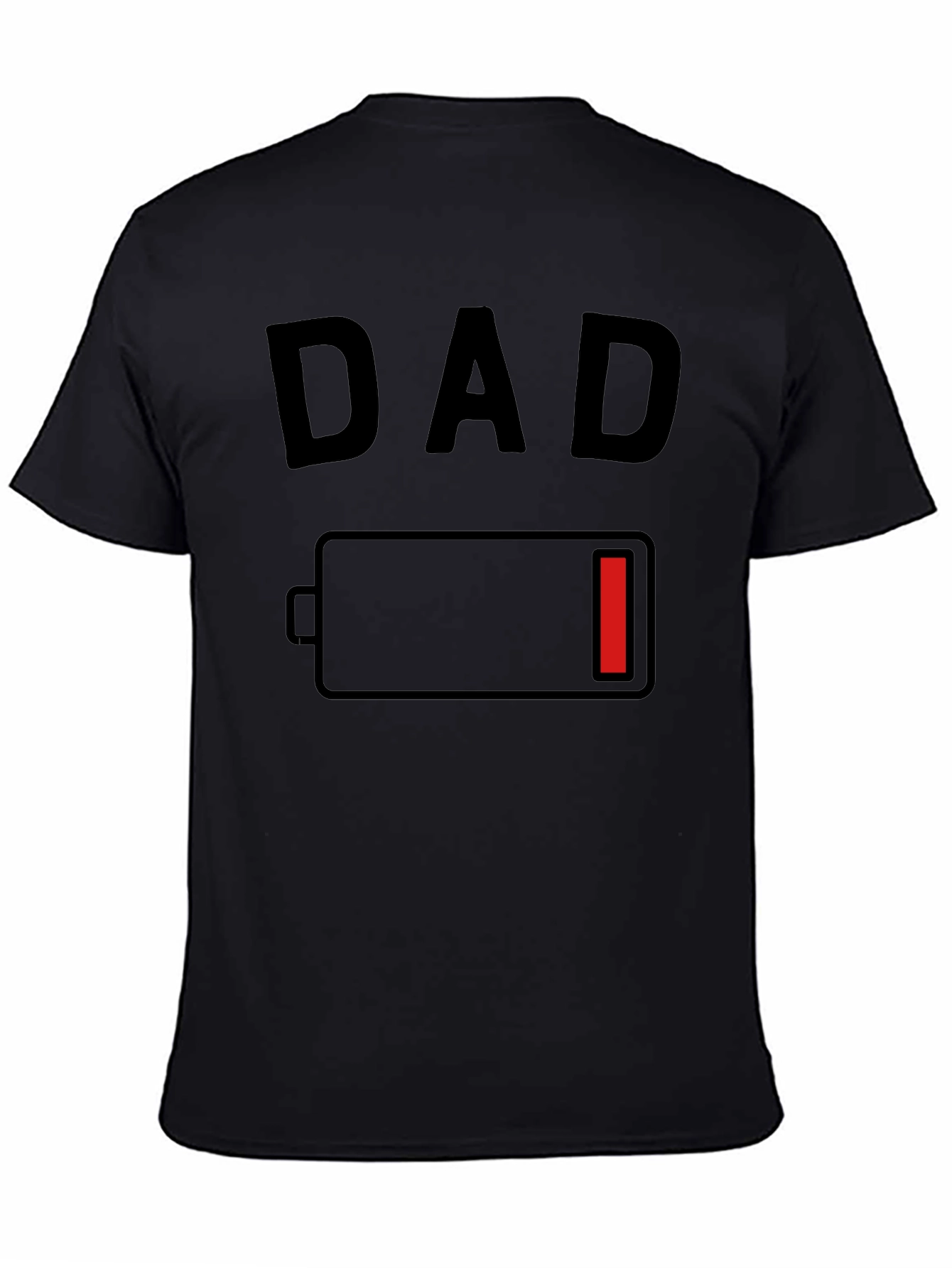 Dad Low Battery Graphic T-Shirt