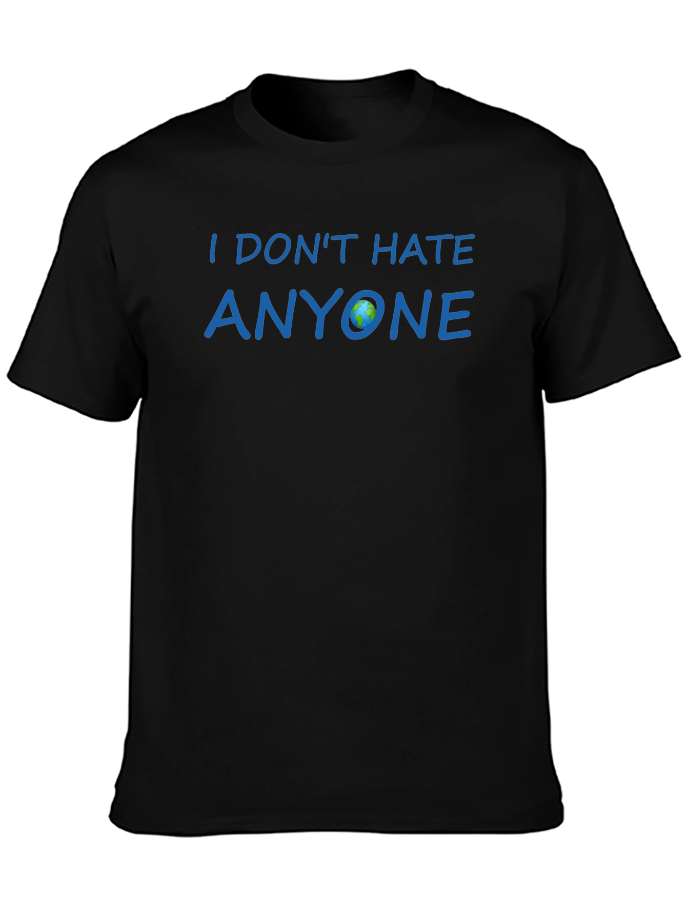 I Dont Hate Anyone Graphic Tee - Black