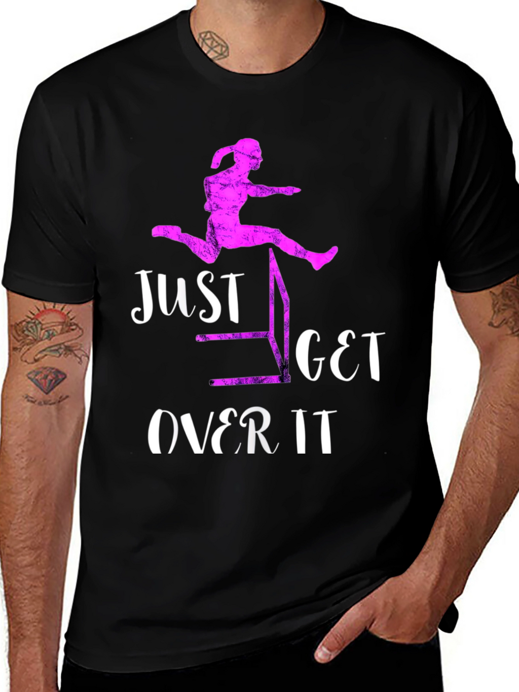 Just Get Over It Hurdler T-Shirt