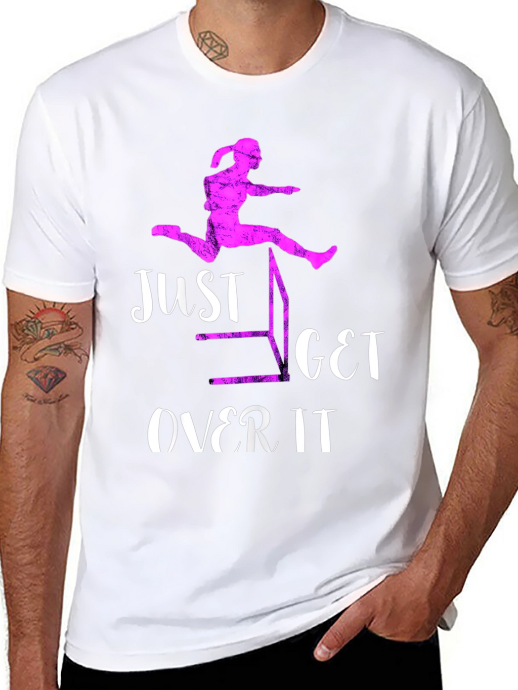 Just Get Over It Hurdler T-Shirt