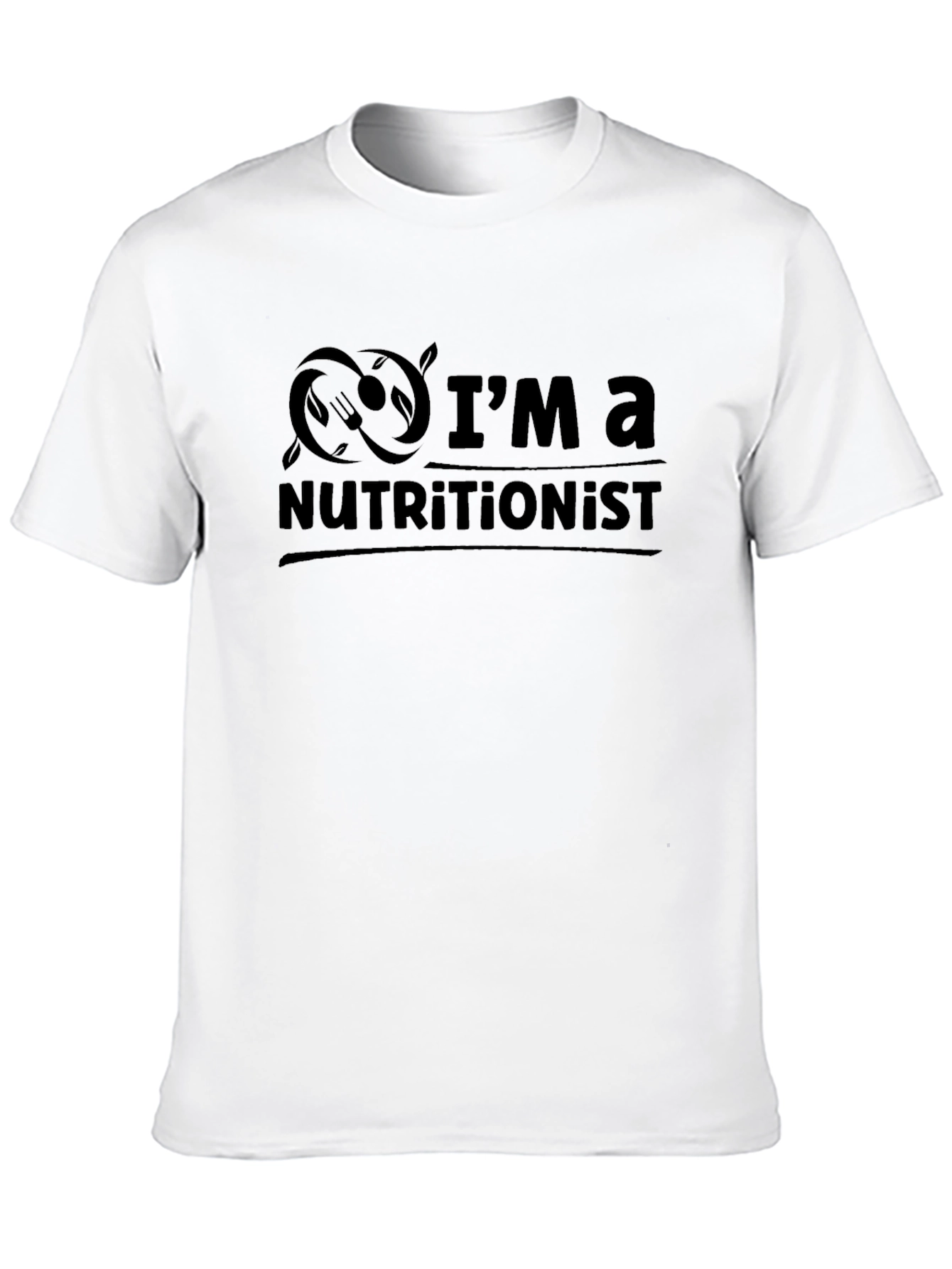 Nutritionist T-Shirt - Black Stylish Soft Fabric