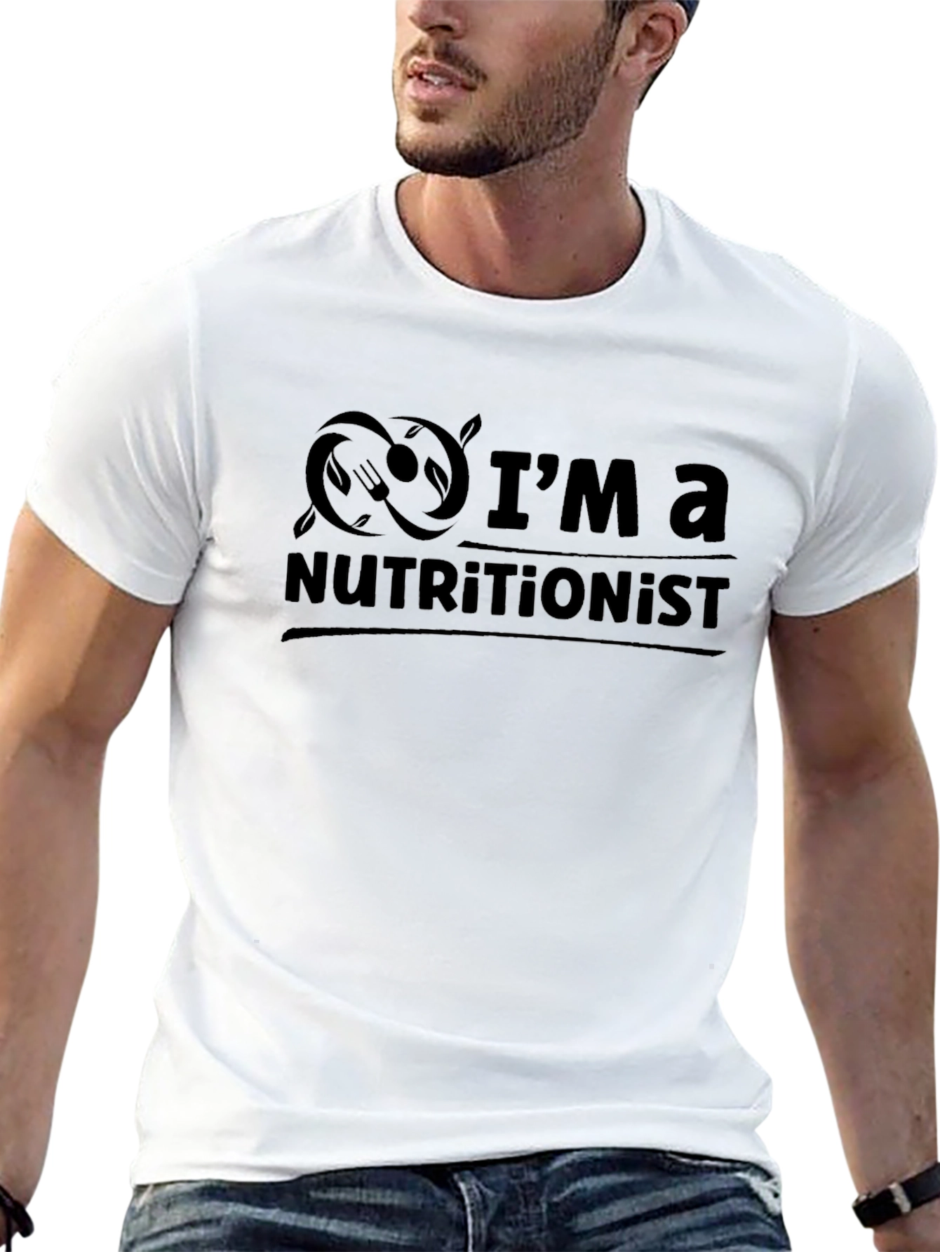 Nutritionist T-Shirt - Black Stylish Soft Fabric