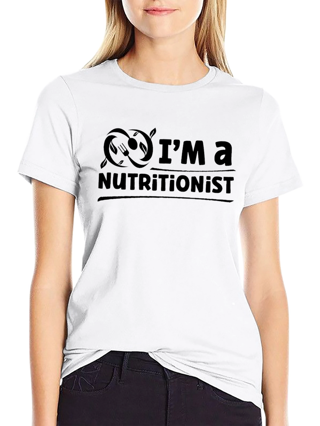 Nutritionist T-Shirt - Black Stylish Soft Fabric