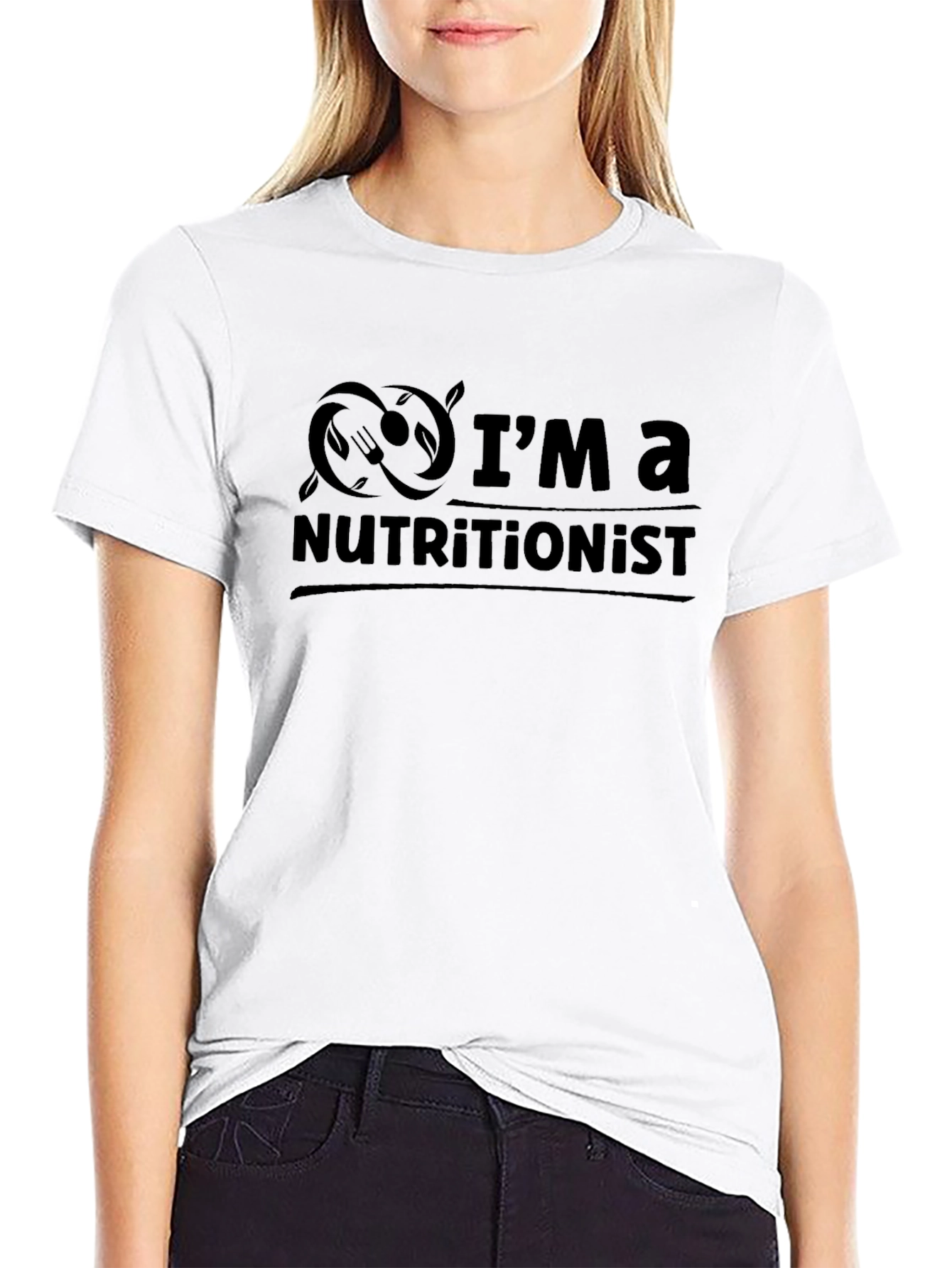 Nutritionist T-Shirt - Black Stylish Soft Fabric