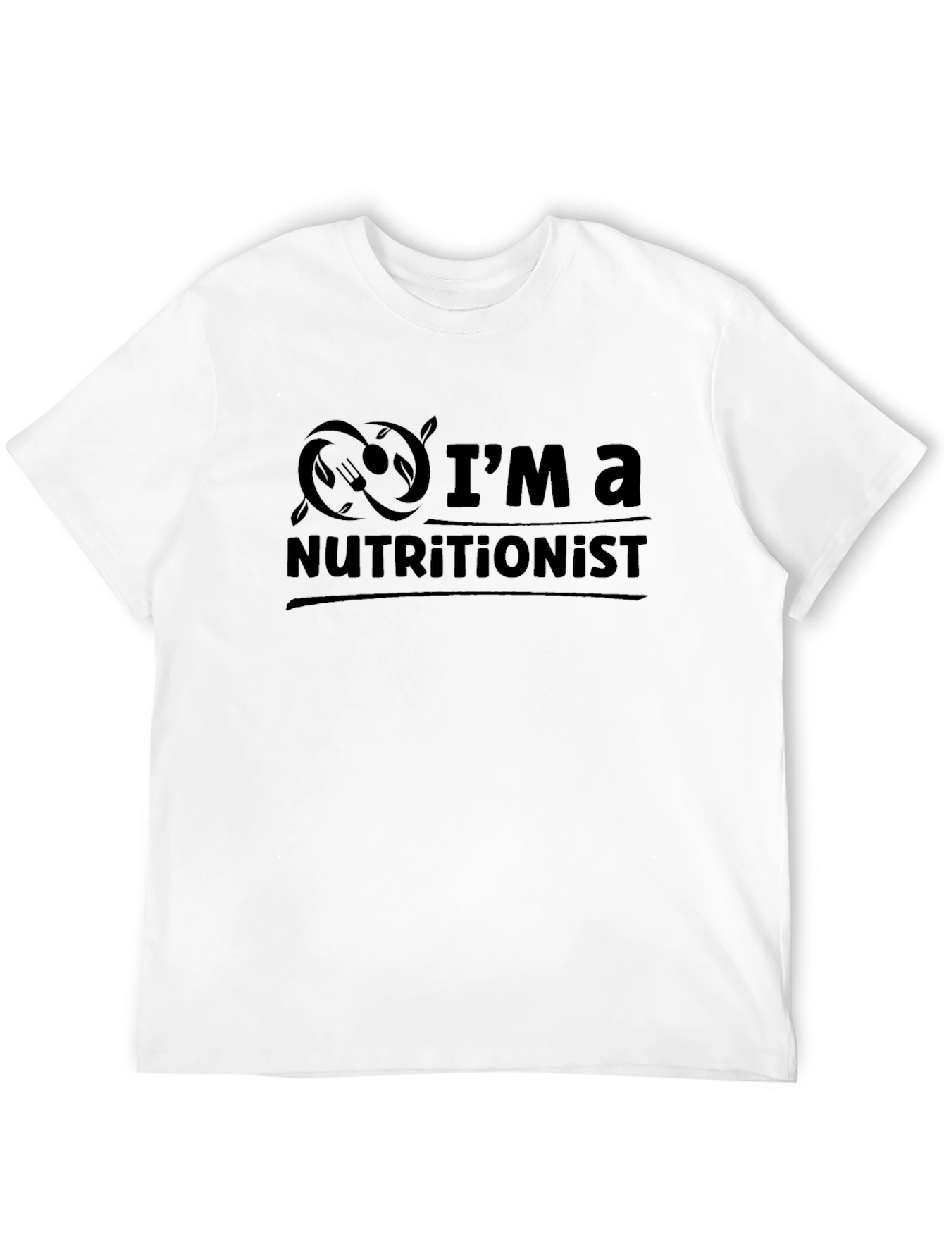 Nutritionist T-Shirt - Black Stylish Soft Fabric