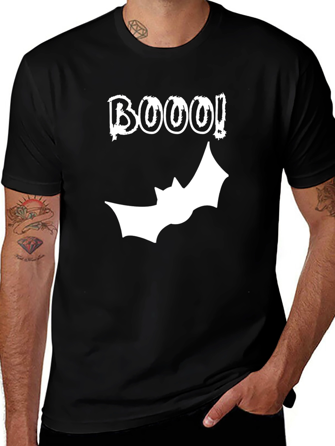 BOOO! Halloween Graphic Tee - Black T-Shirt