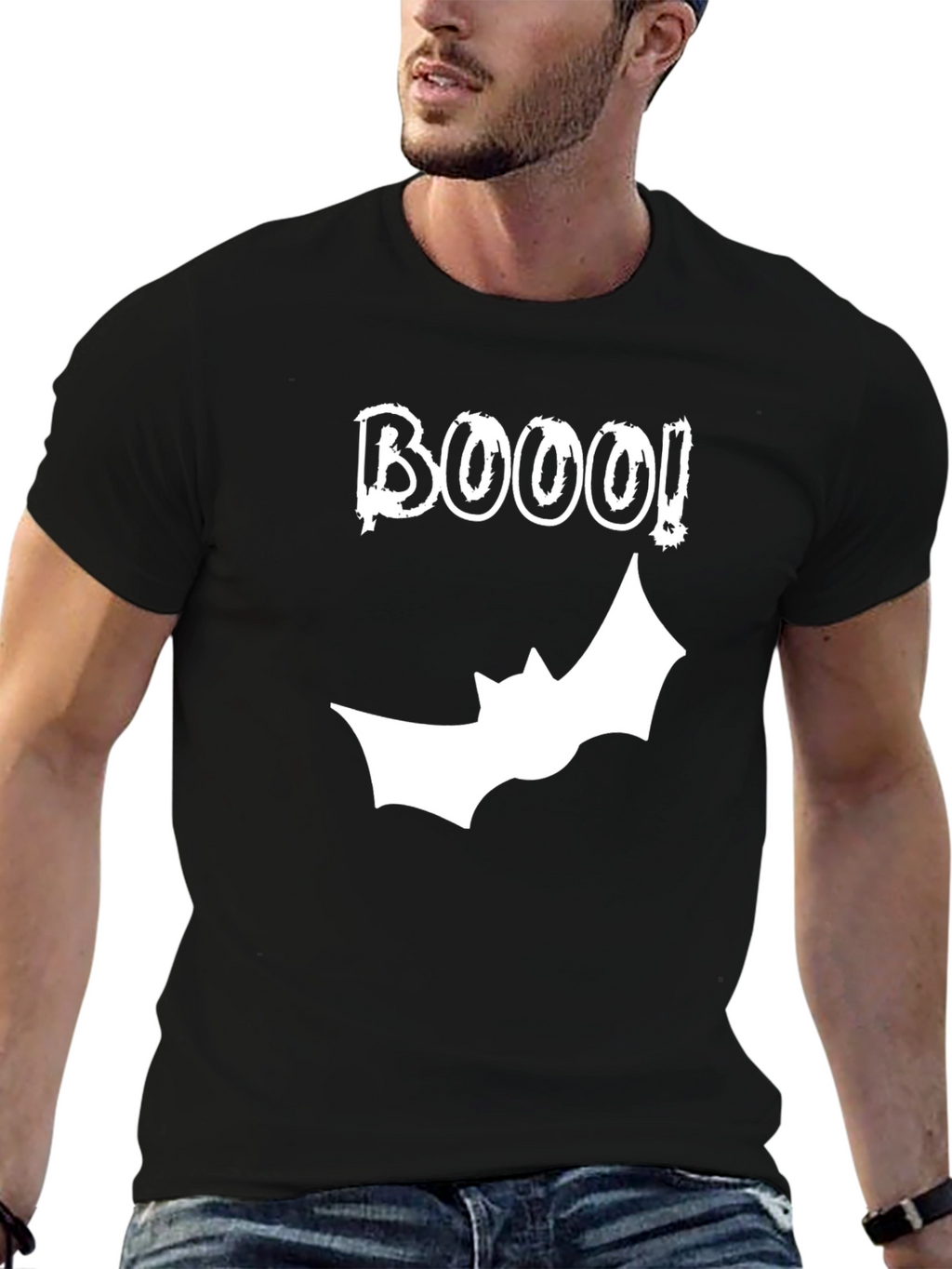 BOOO! Halloween Graphic Tee - Black T-Shirt