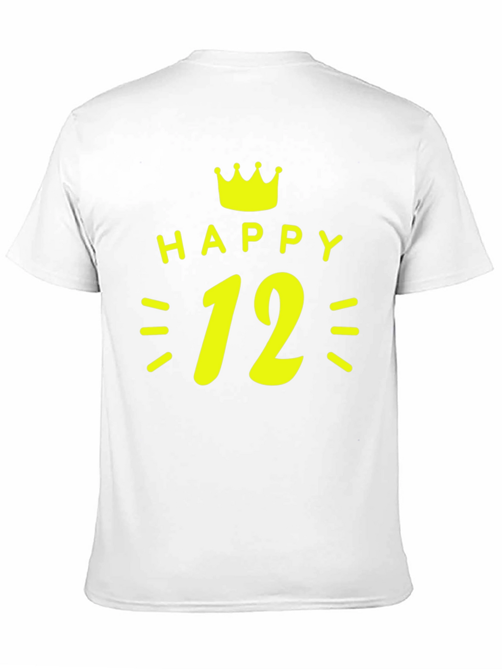 Happy 12th Birthday T-Shirt - Crown Design