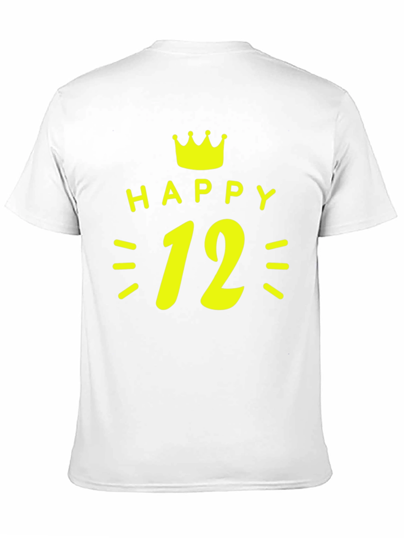 Happy 12th Birthday T-Shirt - Crown Design