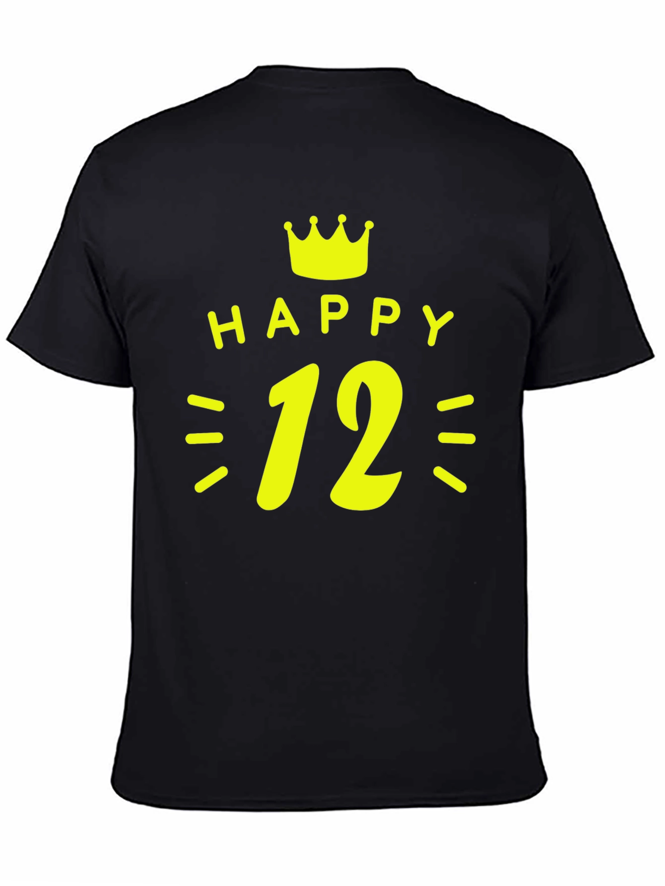 Happy 12th Birthday T-Shirt - Crown Design