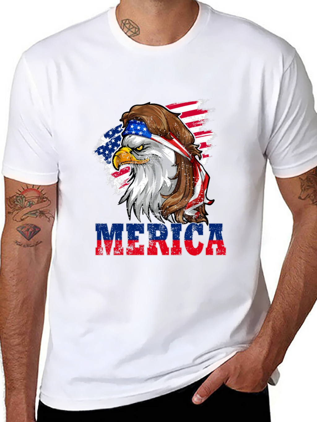 Merica Eagle Tee - Patriotic T-Shirt