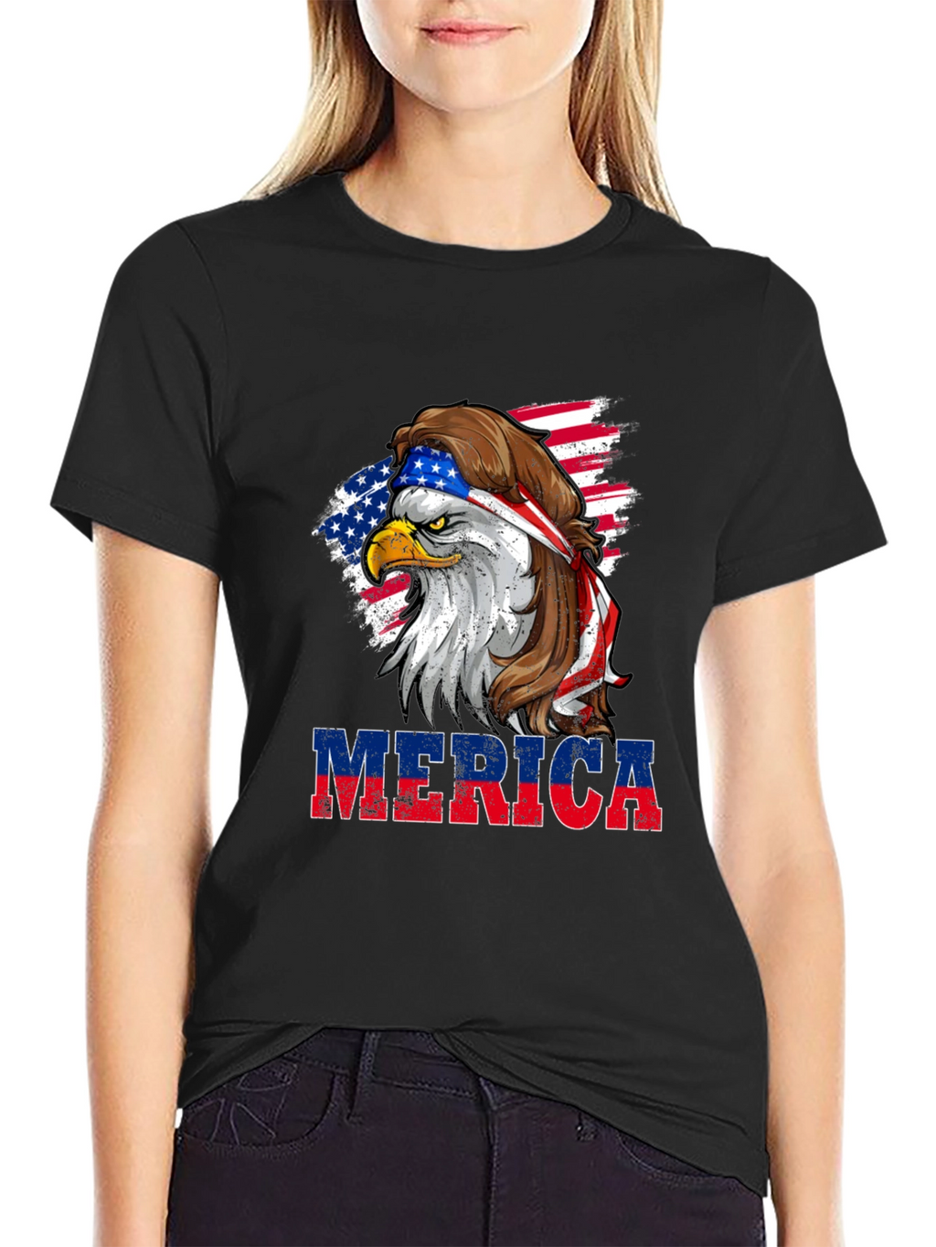 Merica Eagle Tee - Patriotic T-Shirt