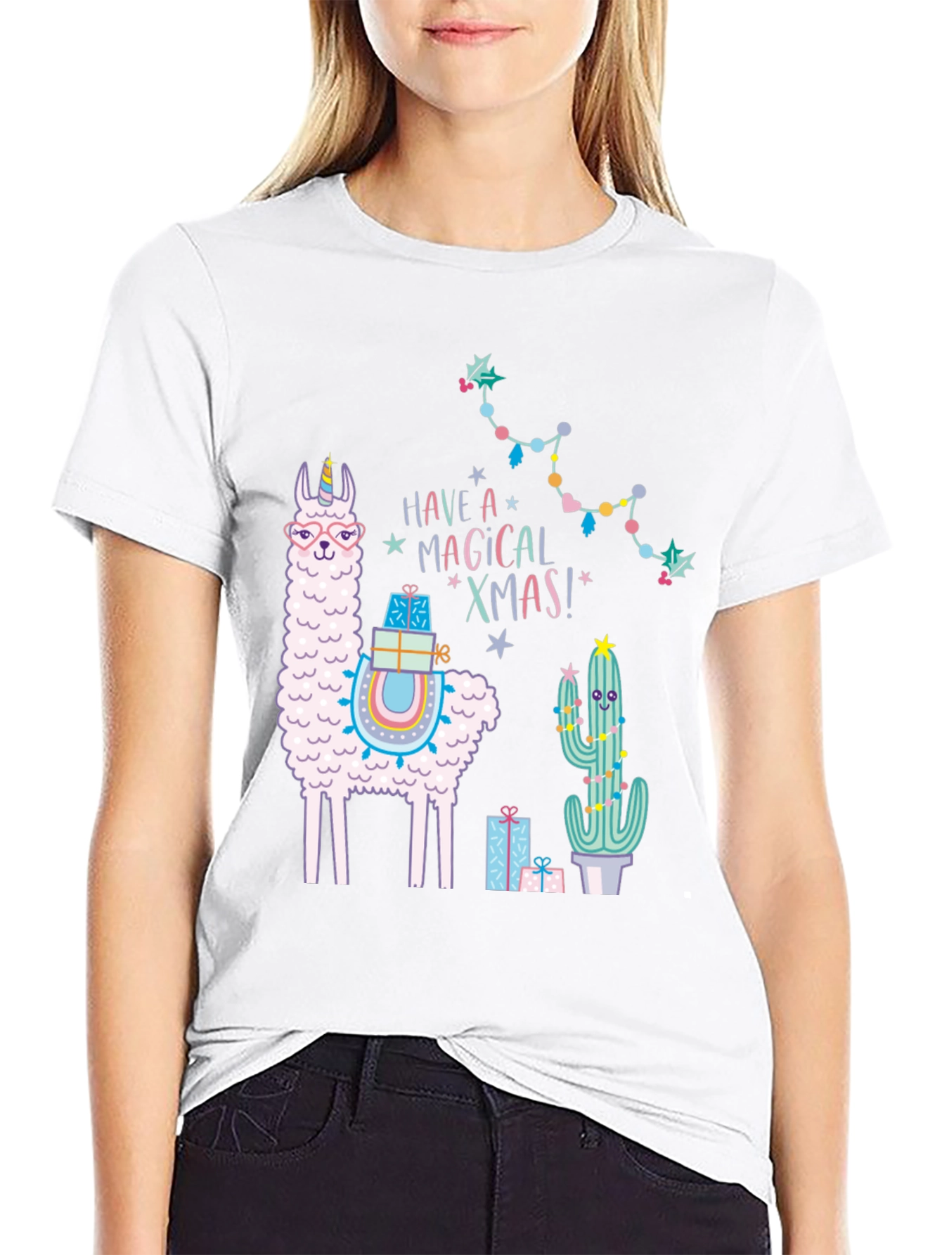 Magical Xmas Llama T-Shirt