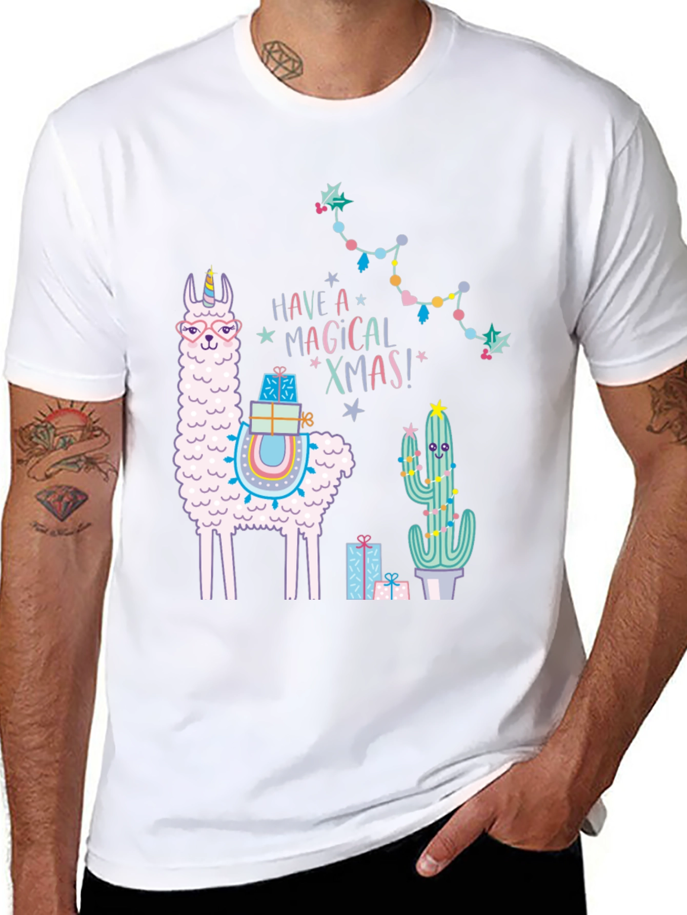 Magical Xmas Llama T-Shirt