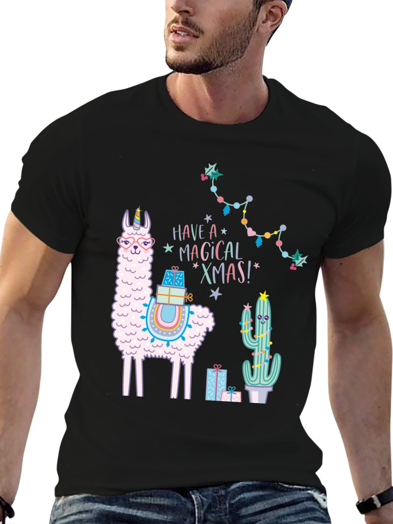 Magical Xmas Llama T-Shirt