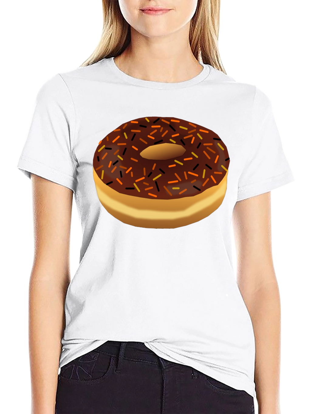 Donut Graphic Black T-Shirt