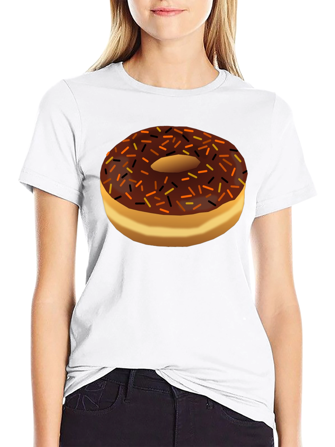 Donut Graphic Black T-Shirt