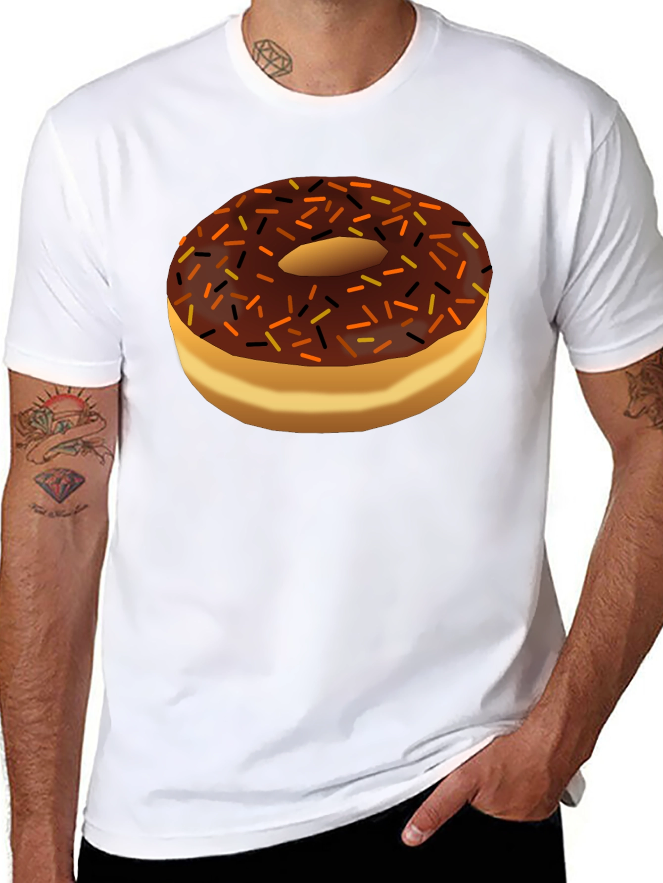 Donut Graphic Black T-Shirt